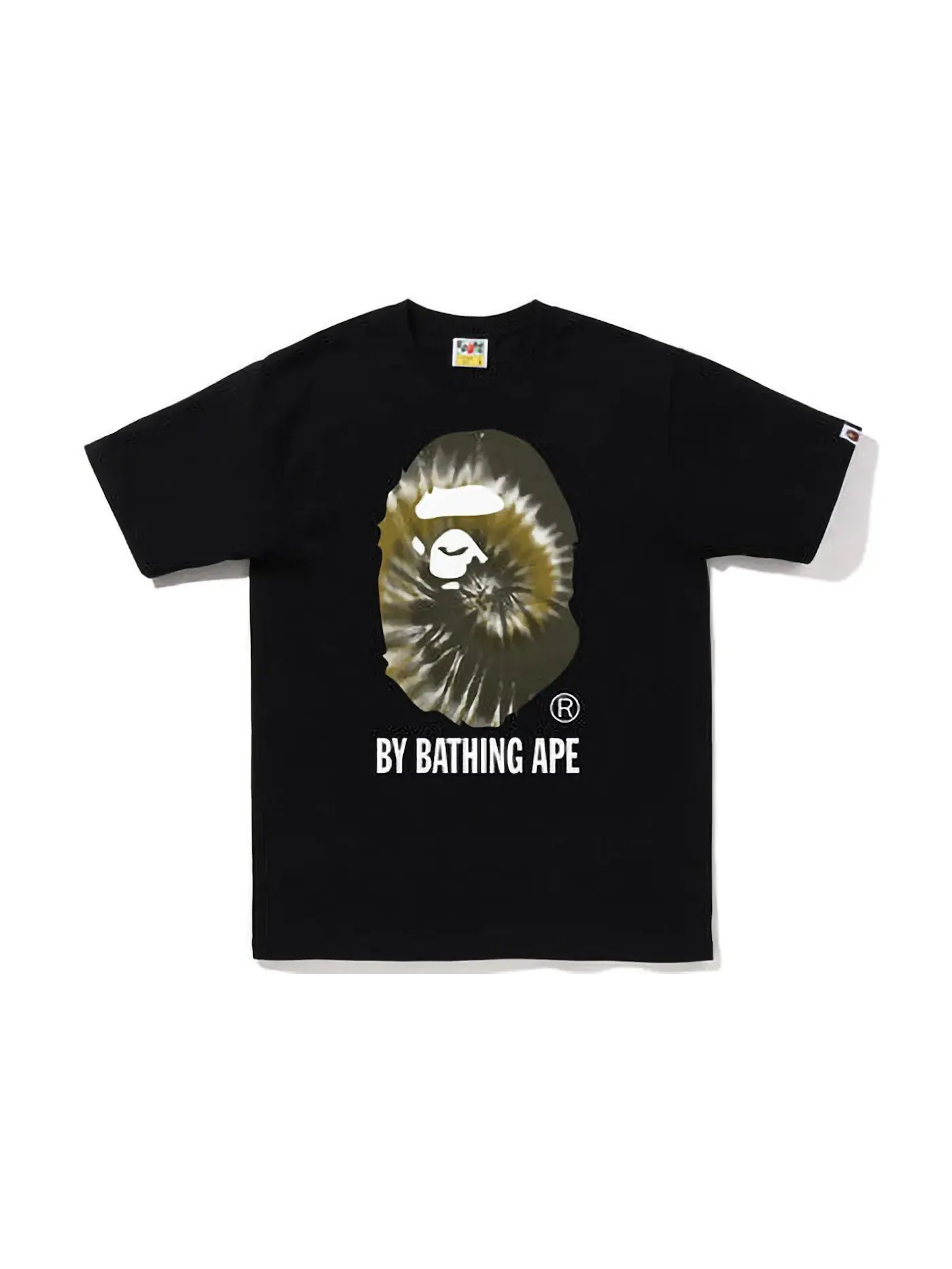 Мужская футболка с принтом BAPE Tie Dye By Bathing Ape Tee BAPE — изображение 1 из 1, черный/черный