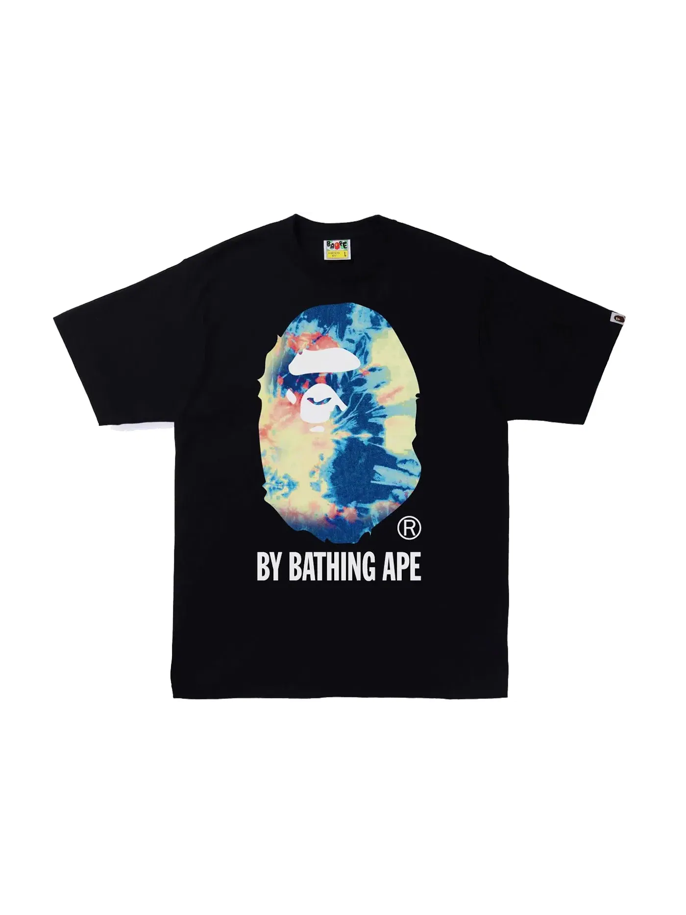Мужская футболка с принтом Tee BAPE — изображение 1 из 1, черный/мульти