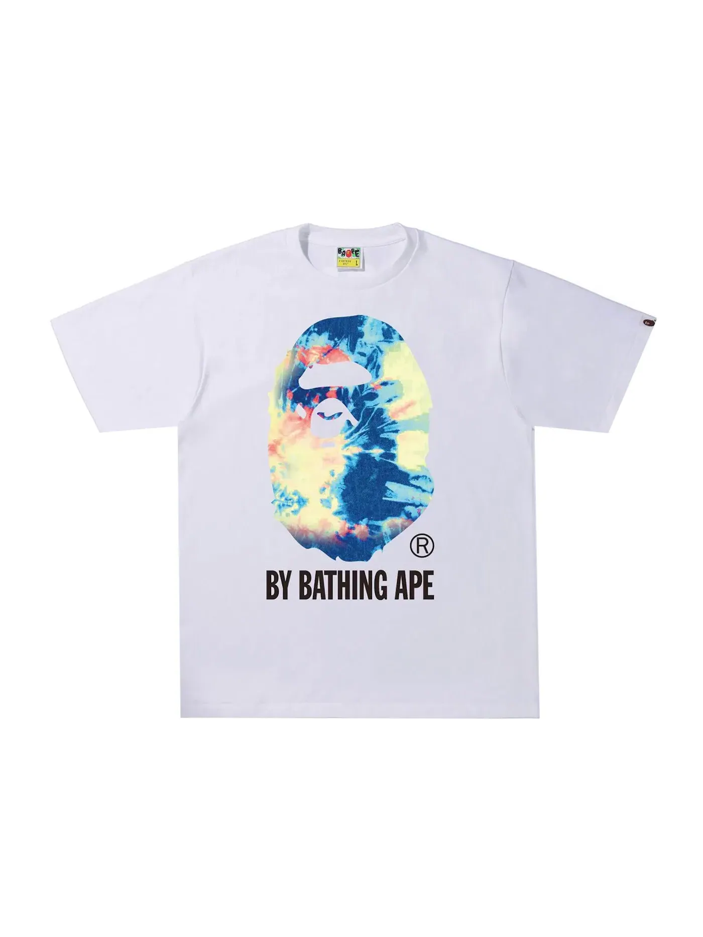 Мужская футболка с принтом Tee BAPE — изображение 1 из 1, белый/мульти