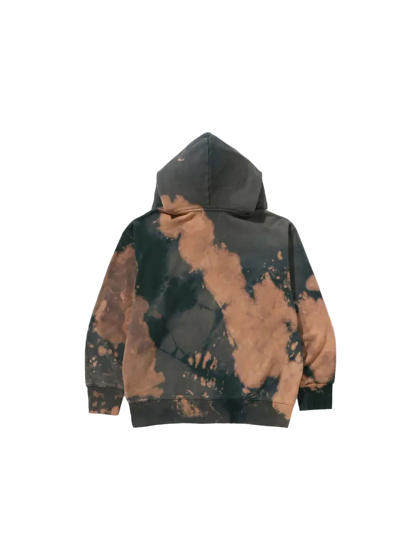 Мужской пуловер свободного кроя с принтом BAPE Tie Dye College Relaxed Fit Pullover Hoodie Beige — изображение 2 из 2