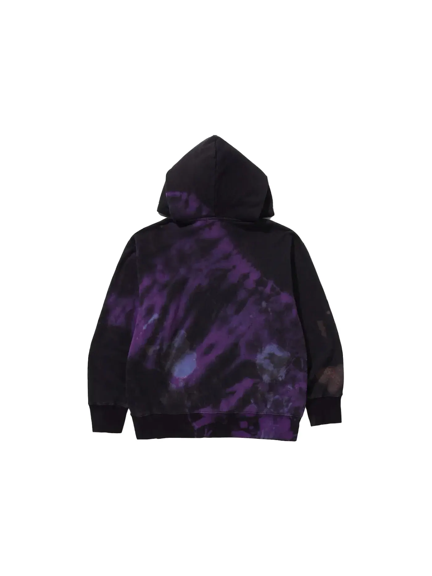 Мужской худи свободного кроя с принтом College BAPE — изображение 2 из 2, черный