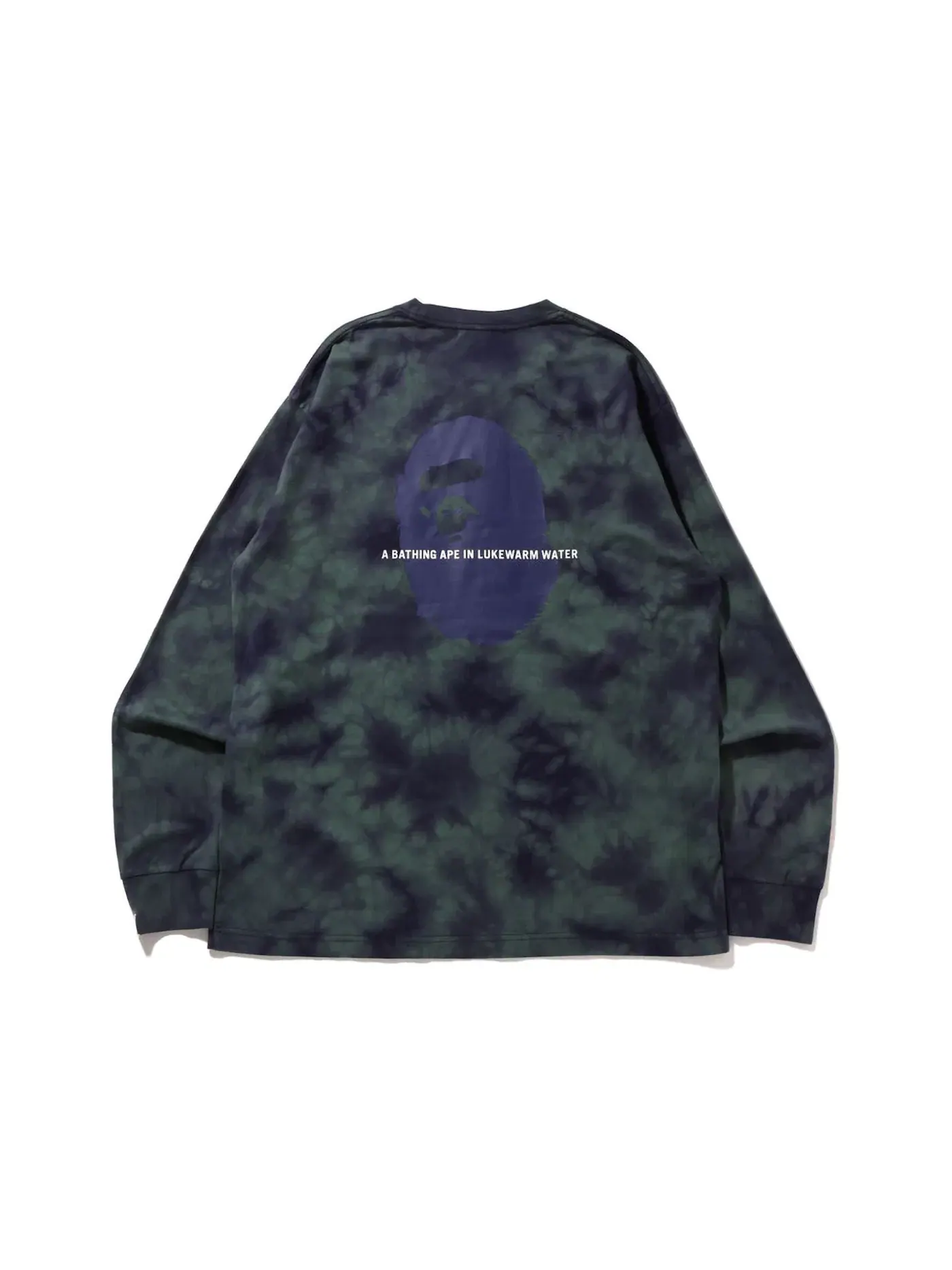 Мужская футболка свободного кроя Tie Dye One Point Pocket BAPE — изображение 1 из 2, фиолетовый