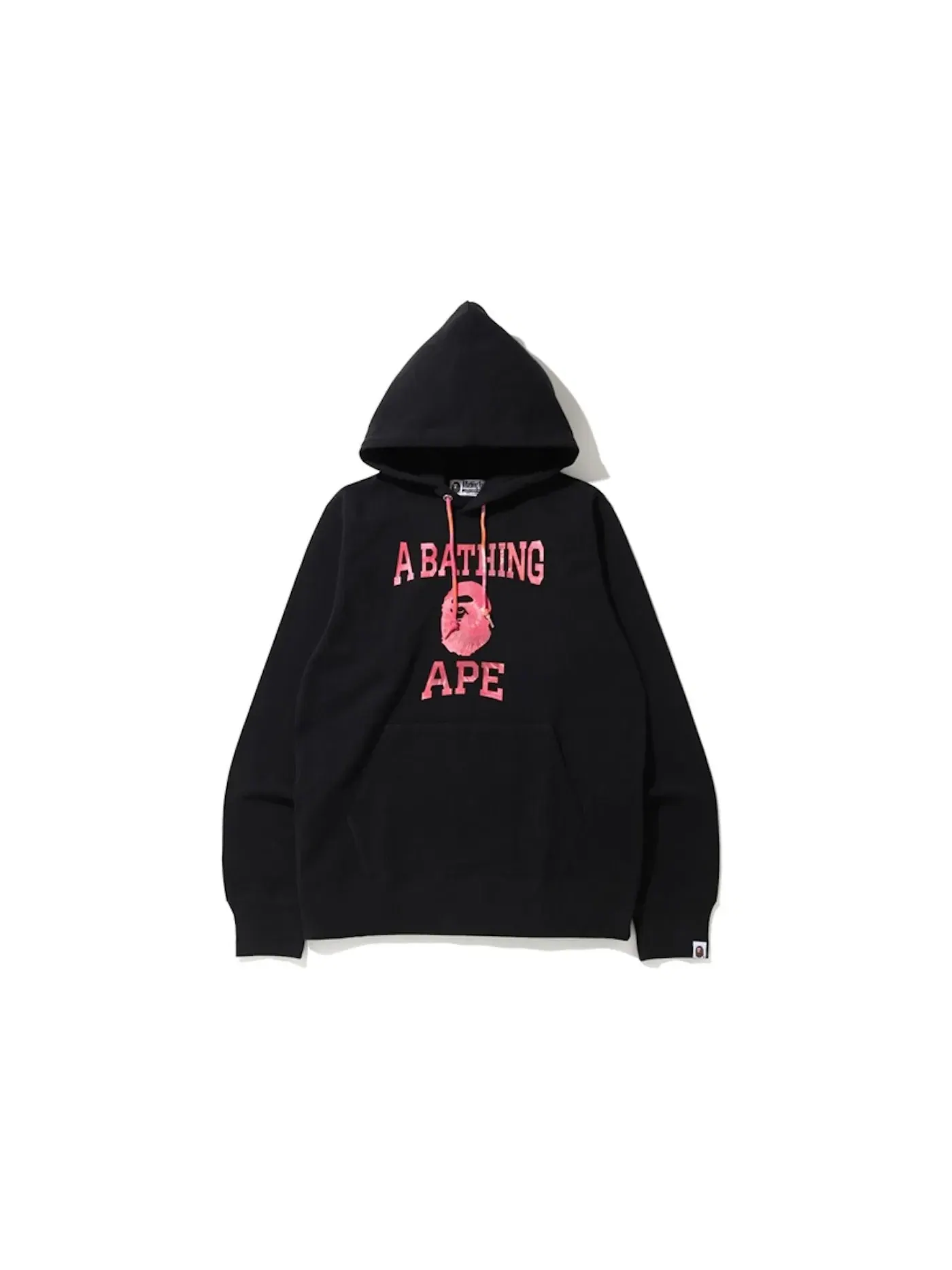 Мужской пуловер с принтом BAPE Hoodie — изображение 1 из 1, черный/красный
