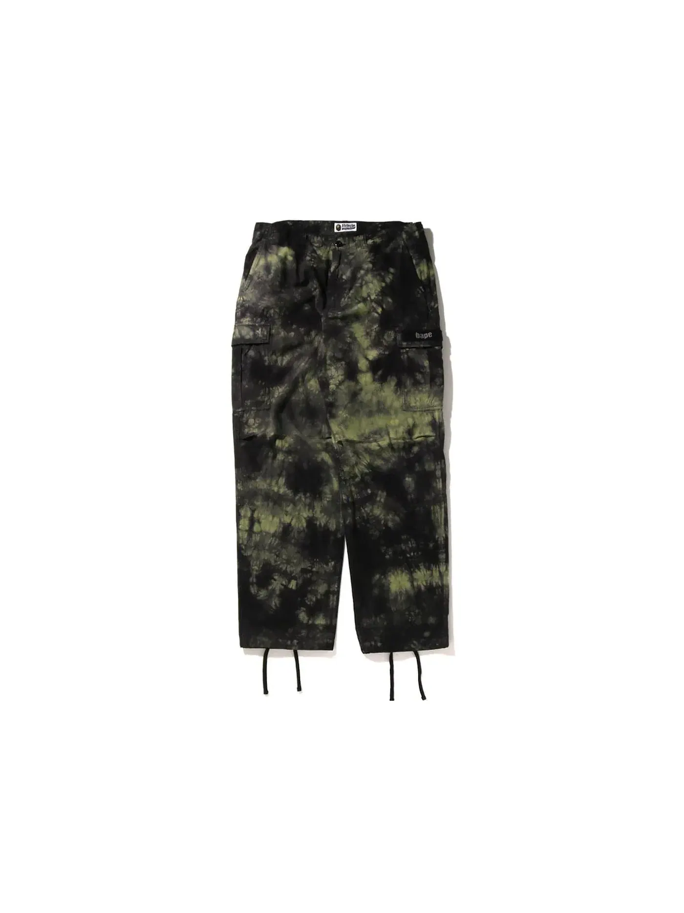 Мужские брюки свободного кроя с принтом BAPE Tie Dye Relaxed Fit 6 Pocket Pants BAPE — изображение 1 из 2, черный