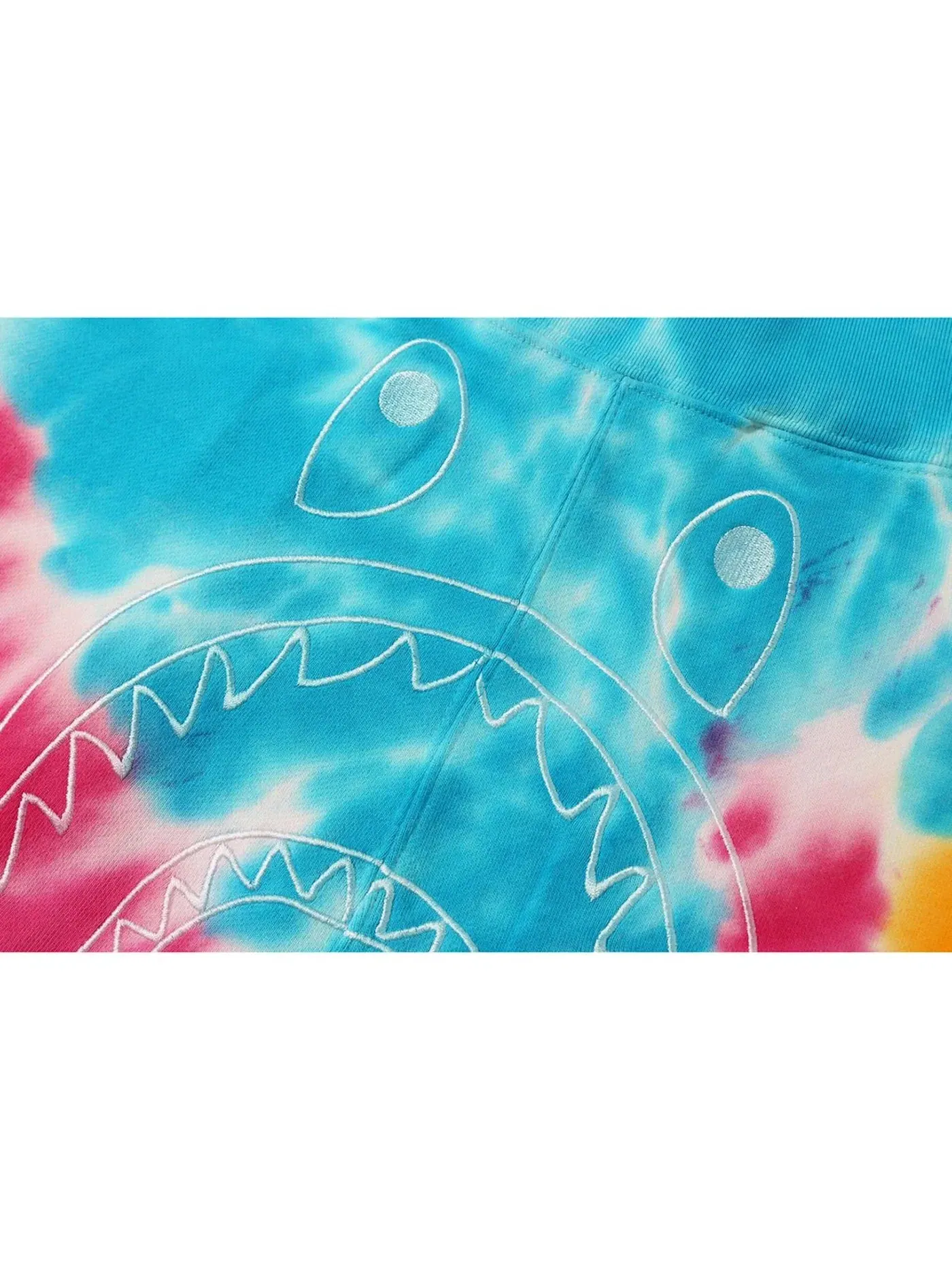 Мужские шорты с принтом Tie Dye Shark Sweat SS19 BAPE — изображение 3 из 3, мульти