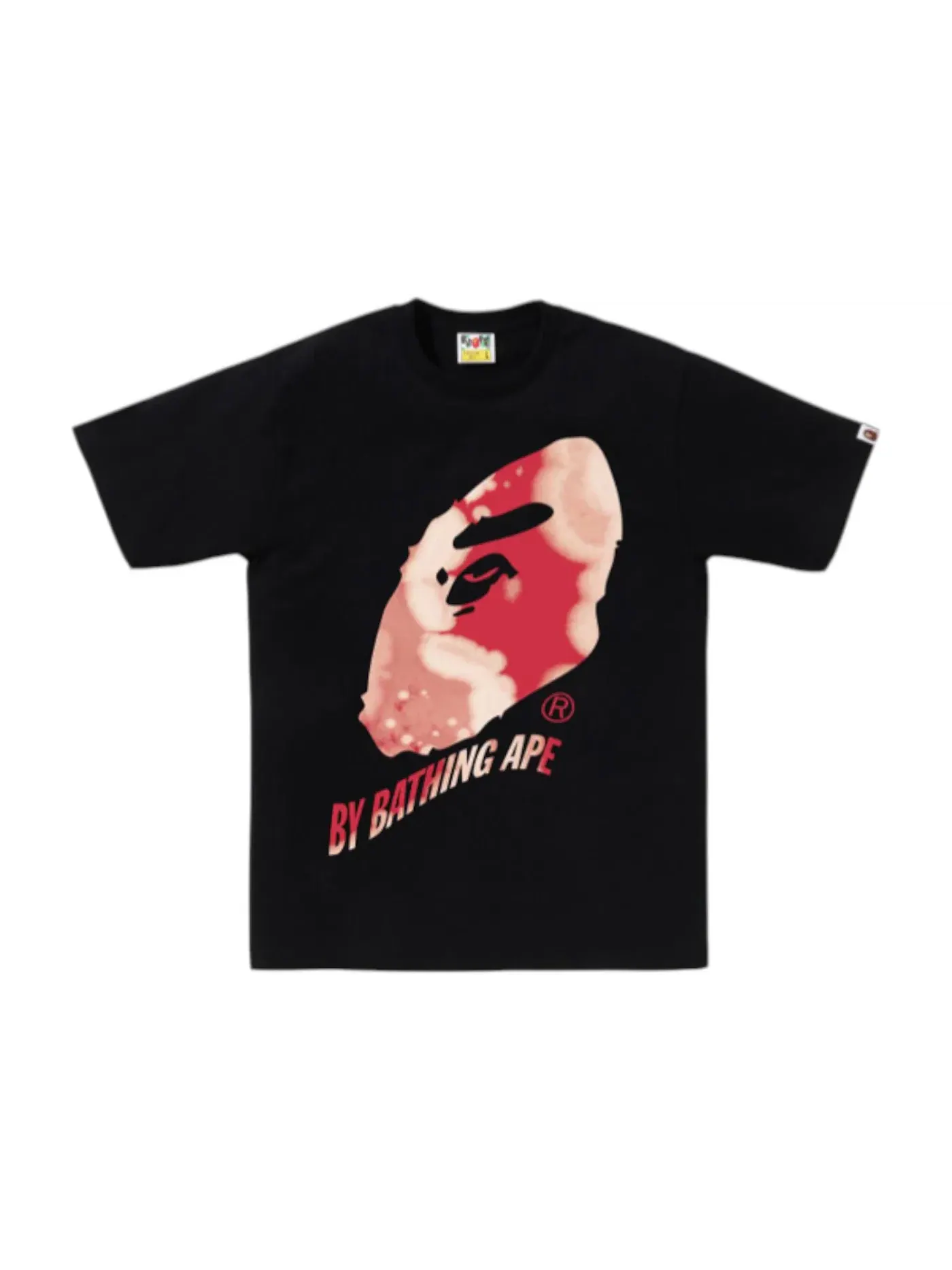 Мужская футболка с принтом Tie Dye Twist By Bathing Ape BAPE — изображение 1 из 1, черный