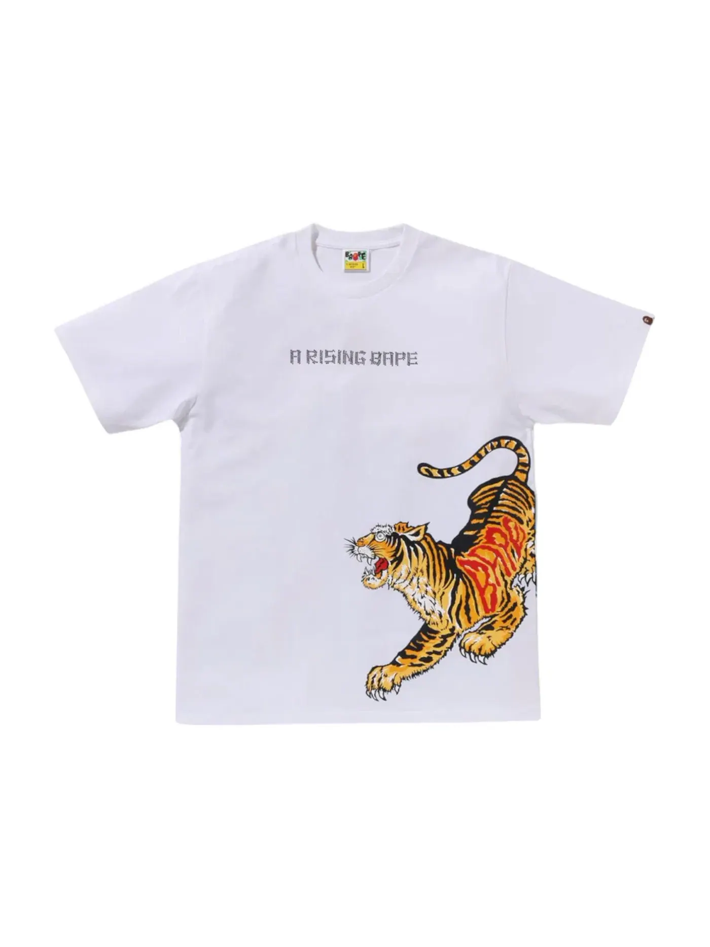 Мужская футболка с принтом Tiger And Dragon BAPE — изображение 1 из 1, белый