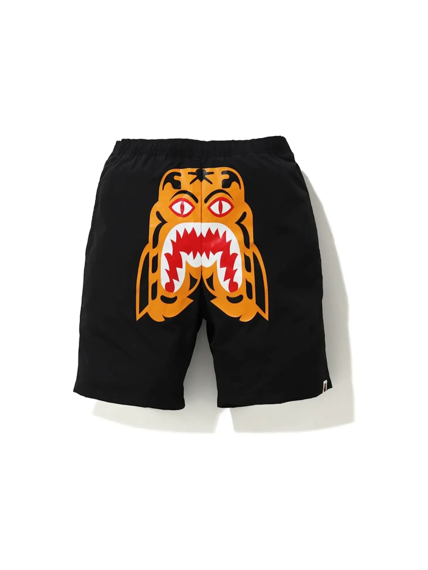 Мужские шорты с принтом Tiger Beach BAPE — изображение 1 из 1, черный
