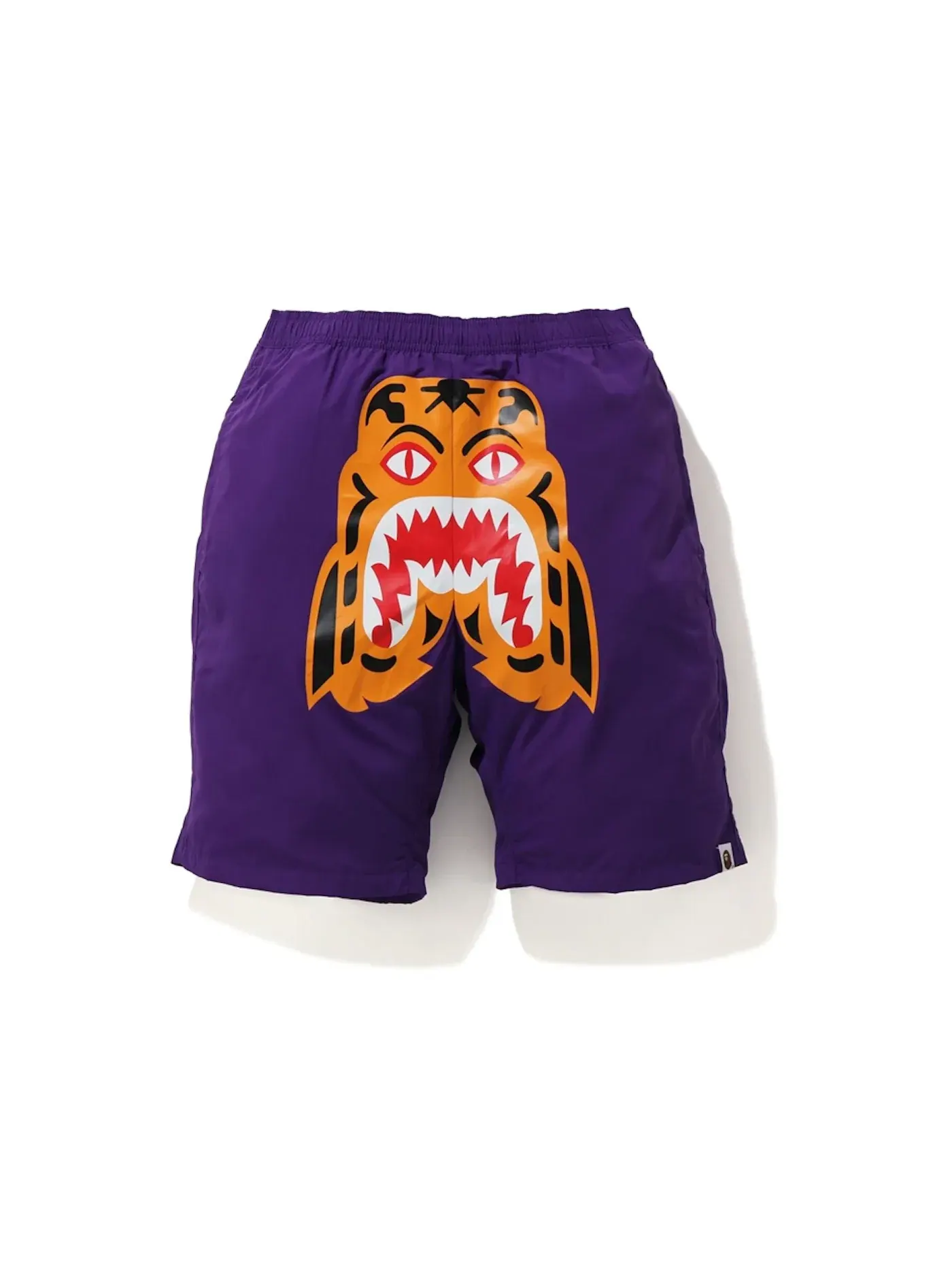 Мужские шорты с принтом Tiger Beach BAPE — изображение 1 из 1, фиолетовый