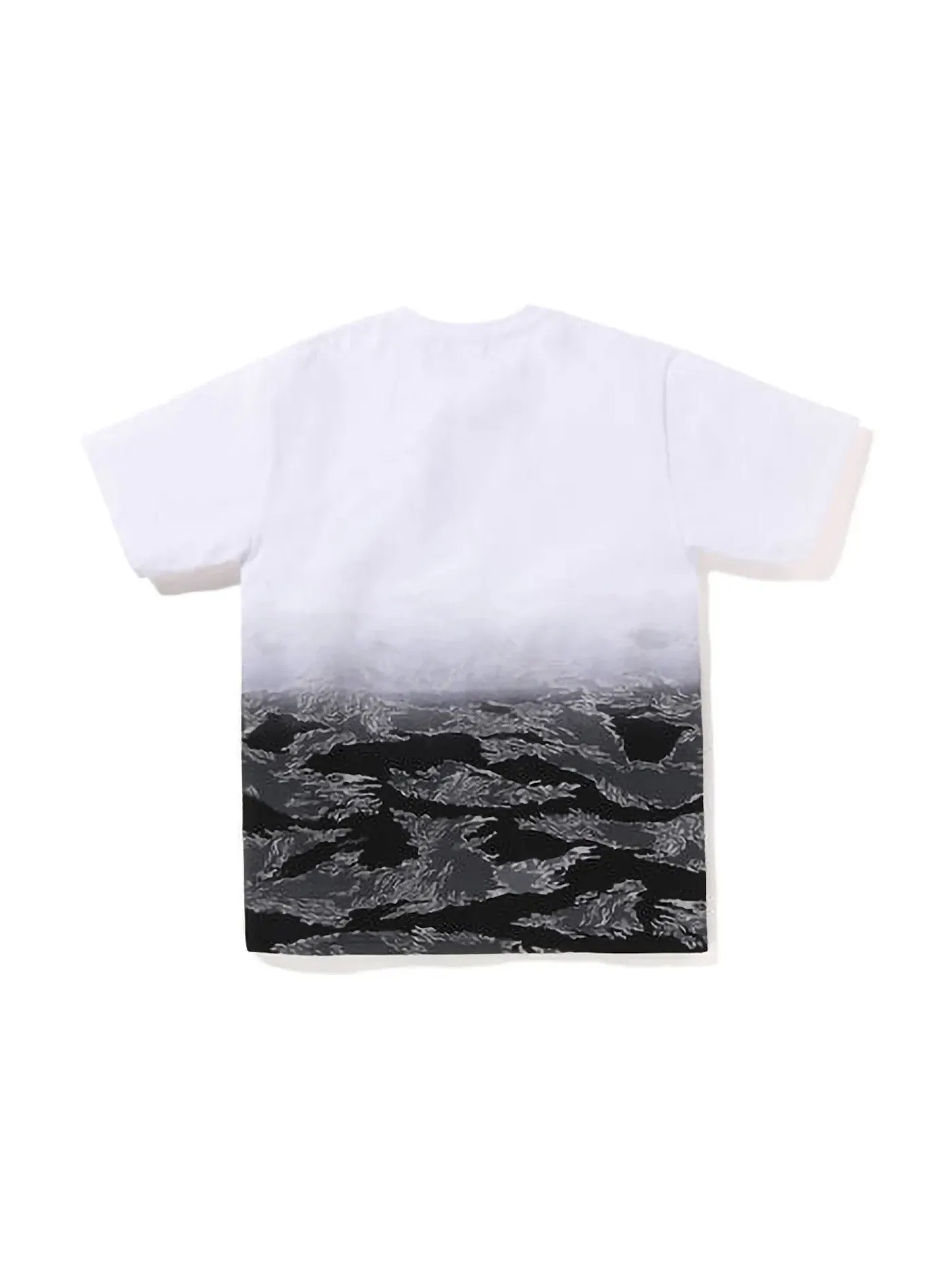 Мужская футболка с градиентным принтом Tiger Camo Tee BAPE — изображение 2 из 2, черный