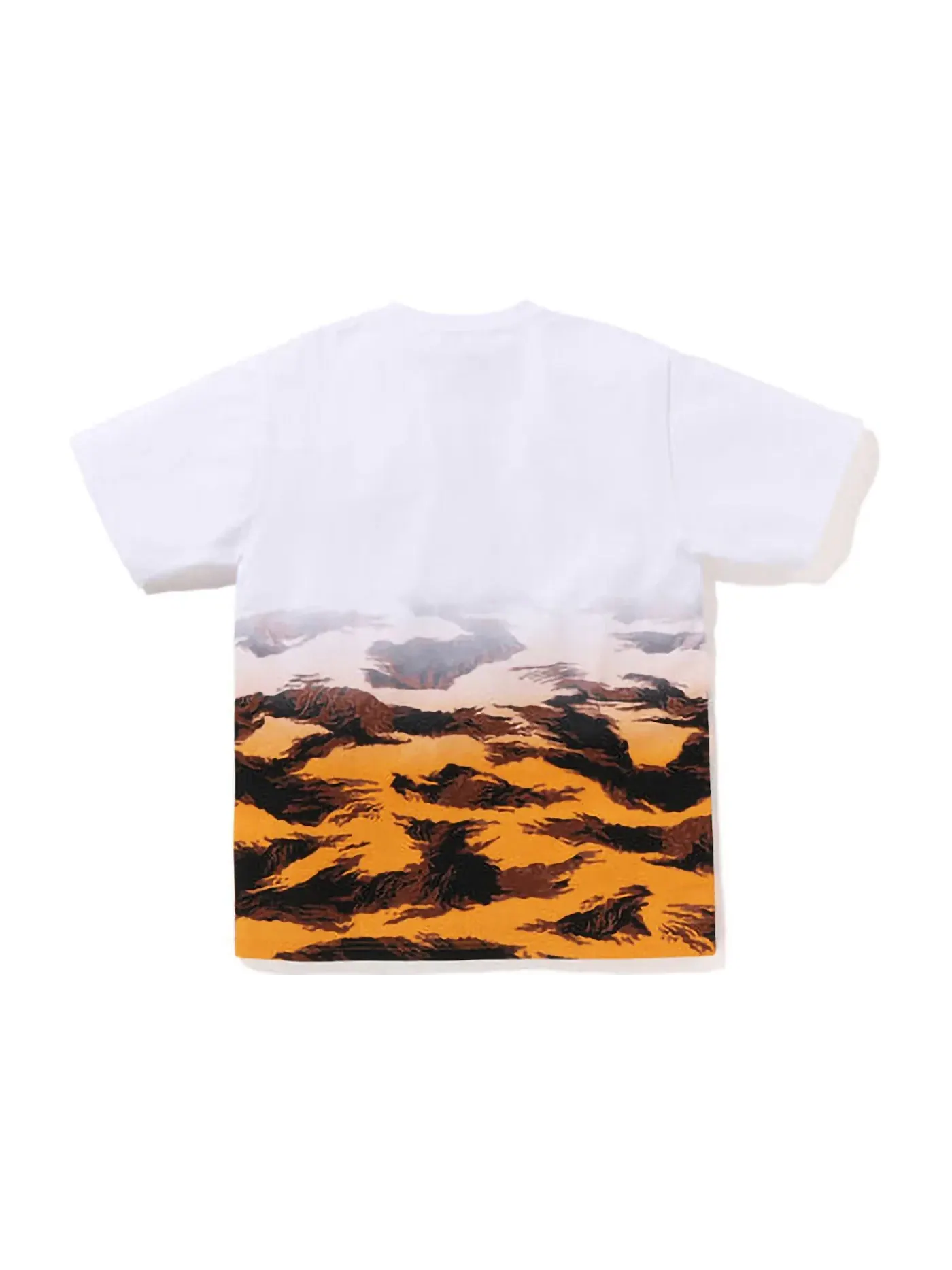 Мужская футболка с градиентным принтом BAPE Tiger Camo Gradation College Tee — изображение 2 из 2, оранжевый