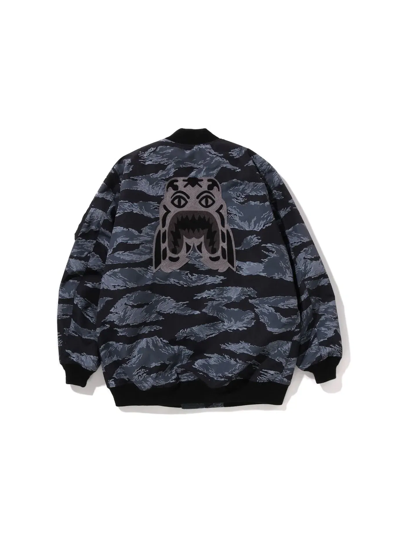 Мужская куртка-бомбер с камуфляжным принтом MA-1 BAPE — изображение 2 из 2, черный