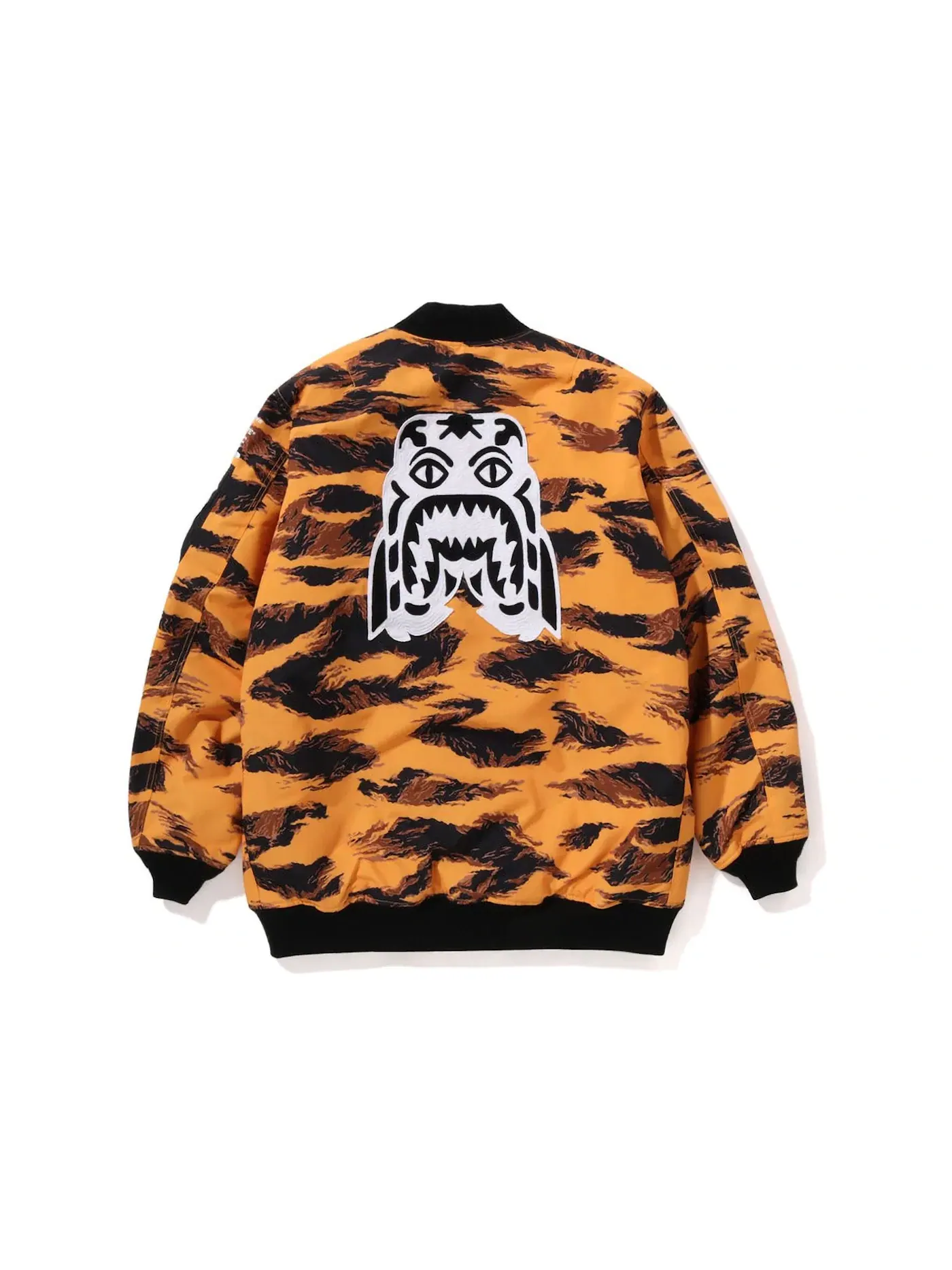 Мужская куртка-бомбер с камуфляжным принтом BAPE — изображение 2 из 2, оранжевый
