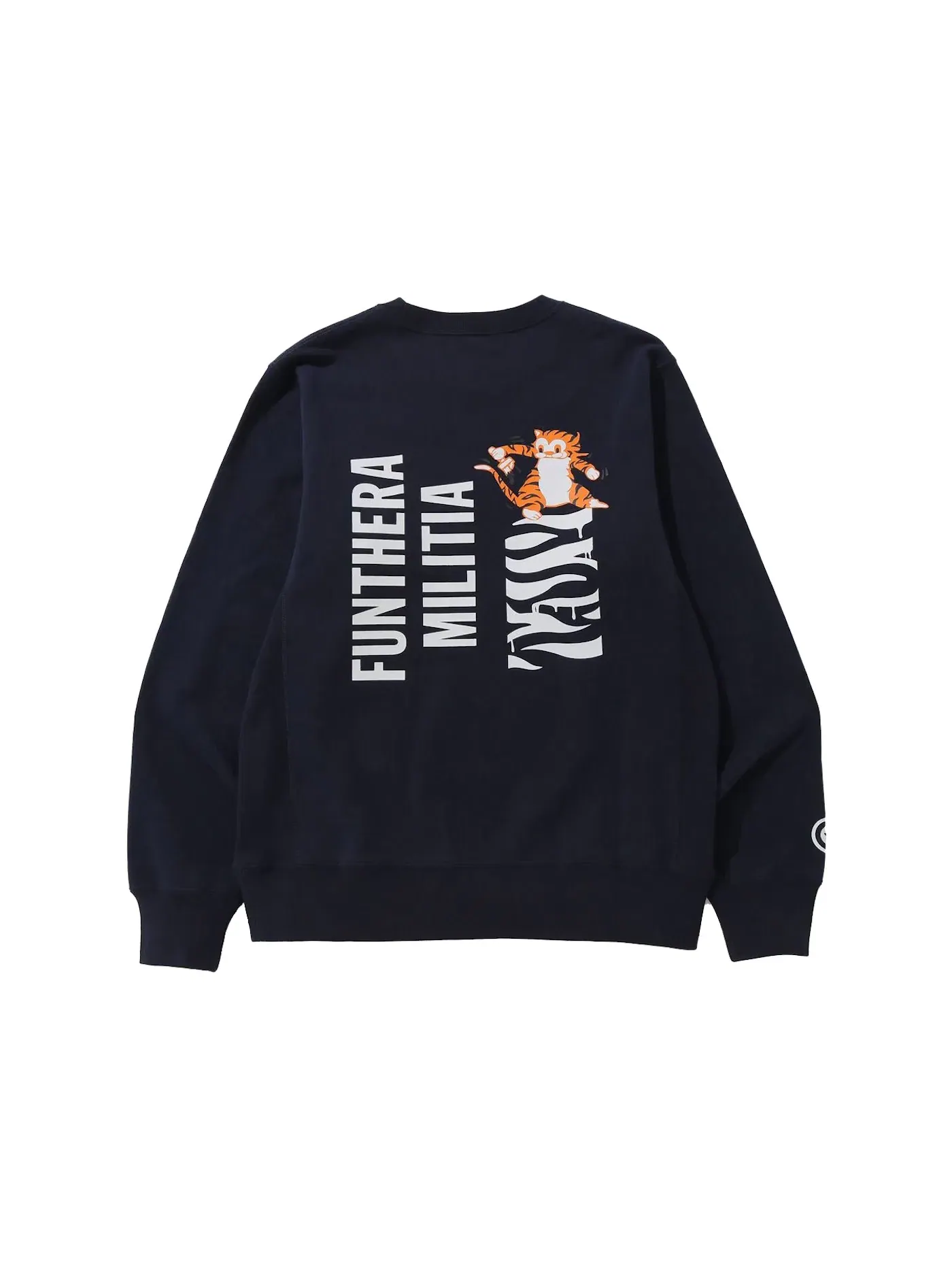 Мужской свитшот с принтом BAPE Crewneck (FW21) — изображение 2 из 2, темно-синий