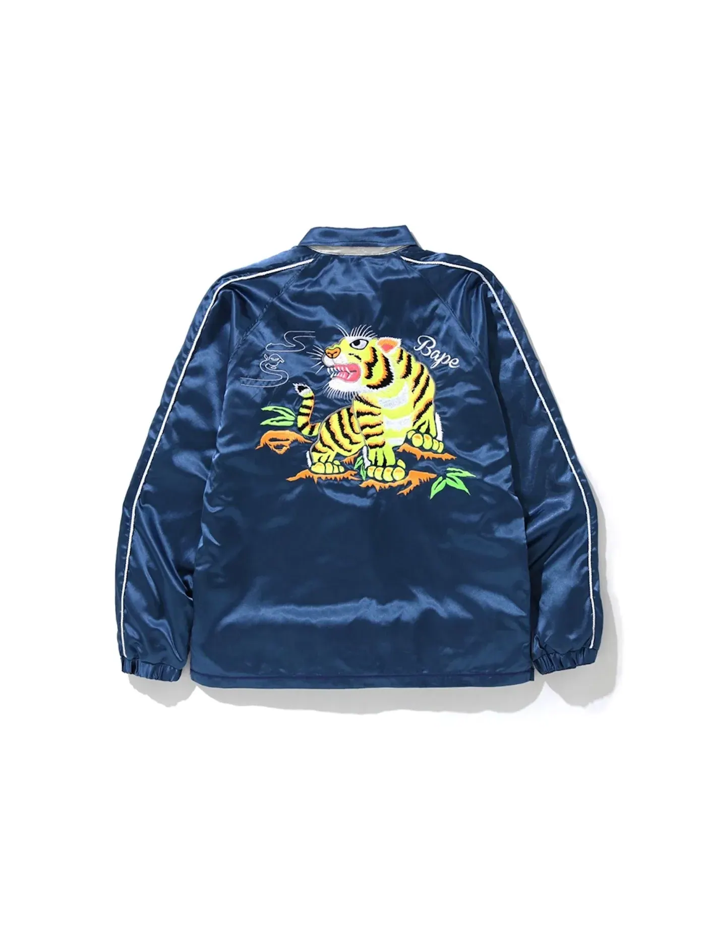 Мужская куртка-тренч с принтом BAPE — изображение 2 из 2, синий