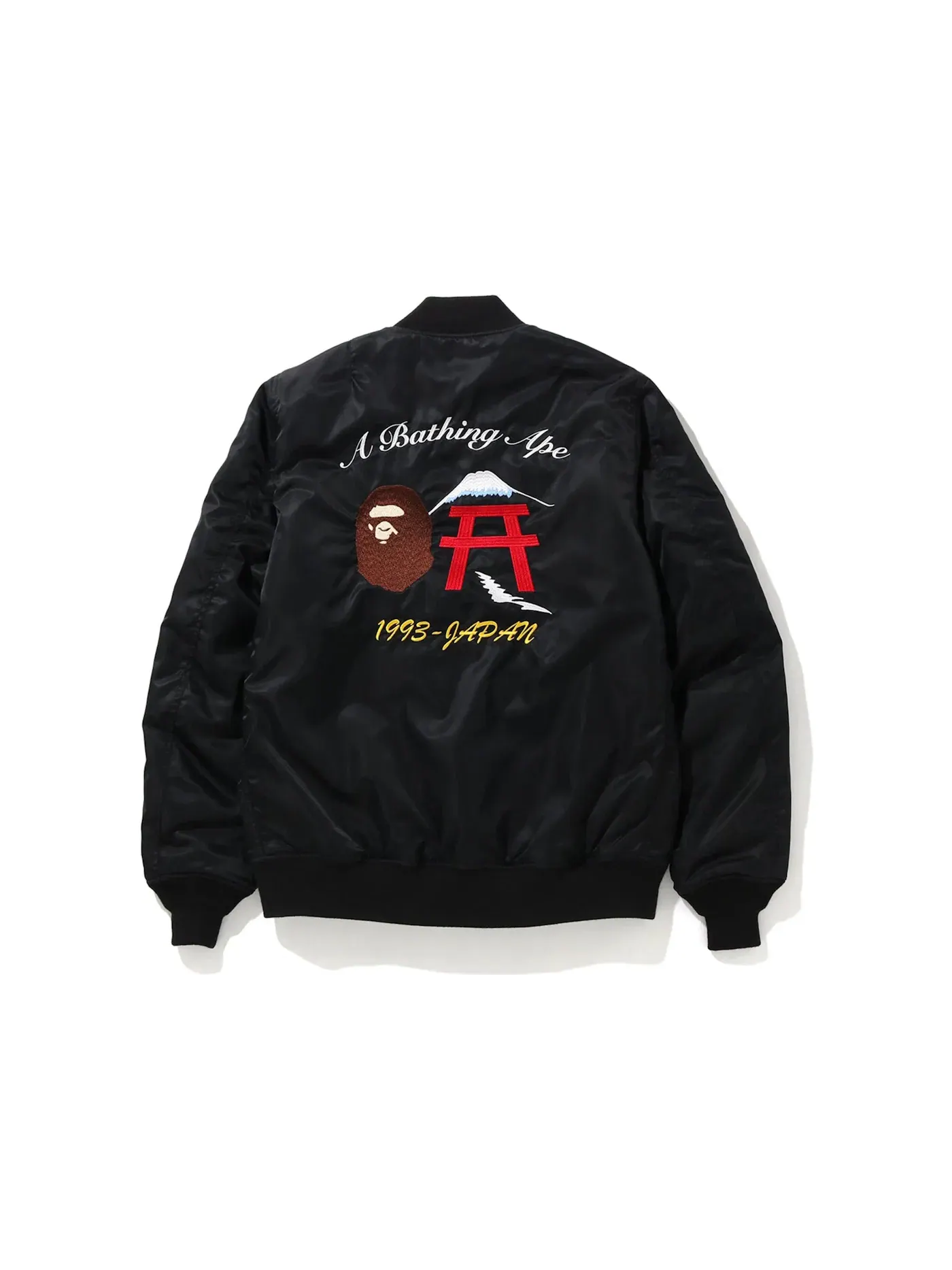Мужская куртка с вышивкой тигра Tiger Embroidery BAPE — изображение 2 из 3, черный