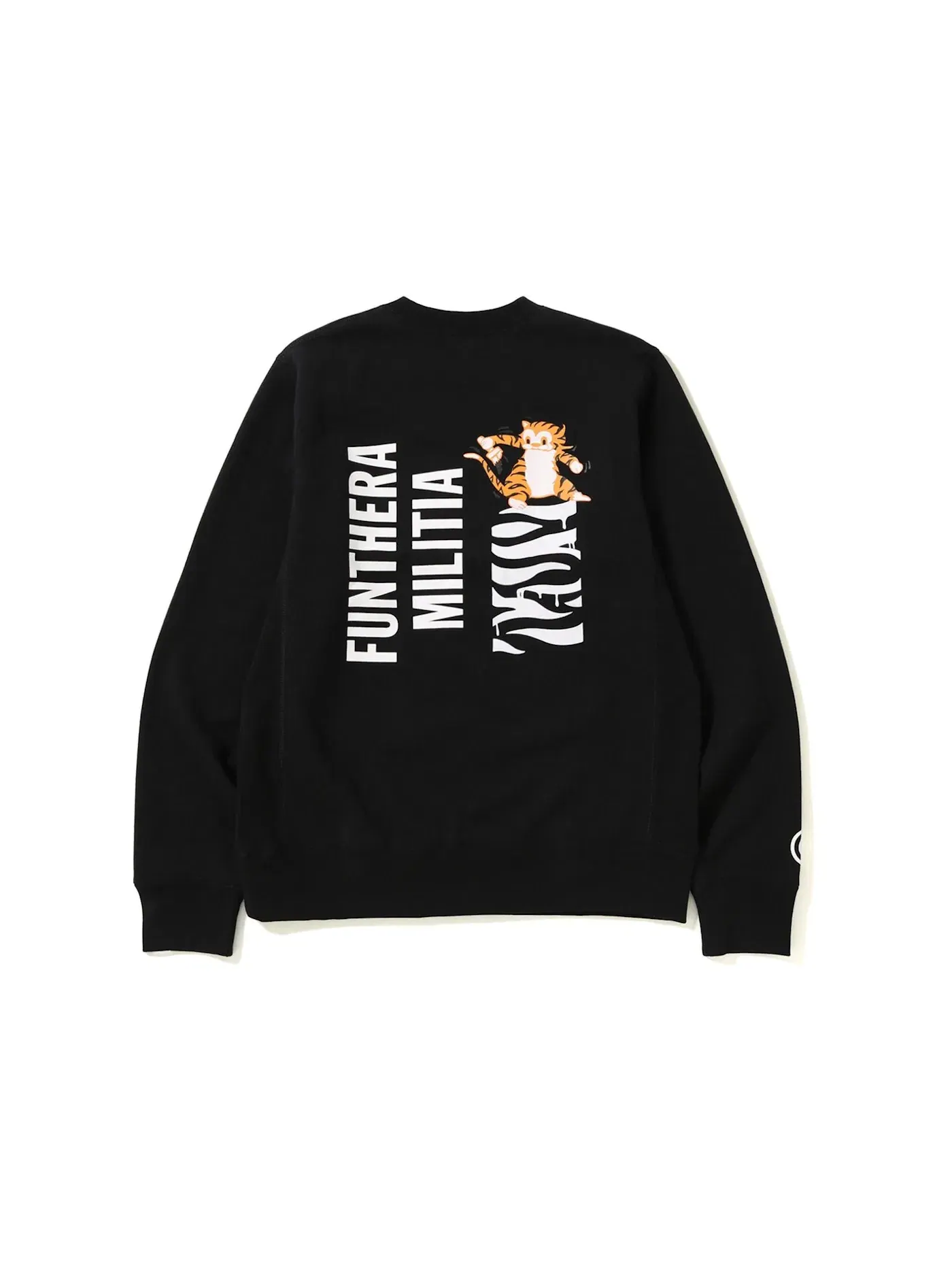 Мужской свитшот с принтом Tiger Heavy Weight Crewneck BAPE — изображение 2 из 3, черный