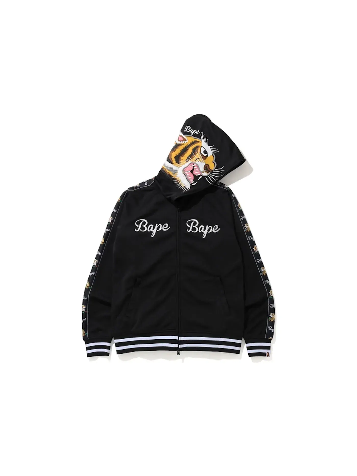 Мужская худи на молнии Tiger Jersey Black BAPE — изображение 1 из 2