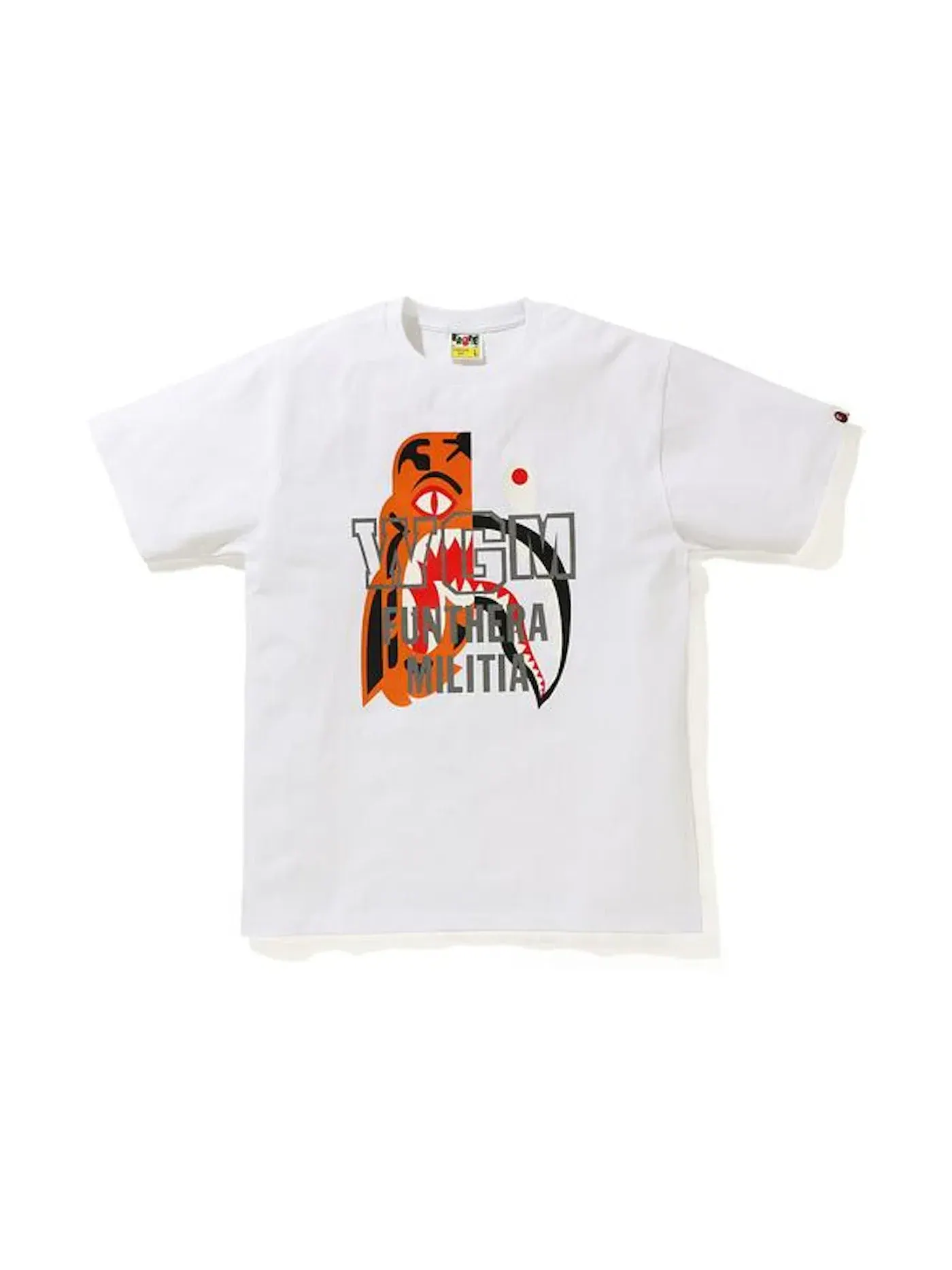 Мужская футболка с принтом Tee BAPE — изображение 1 из 1, белый