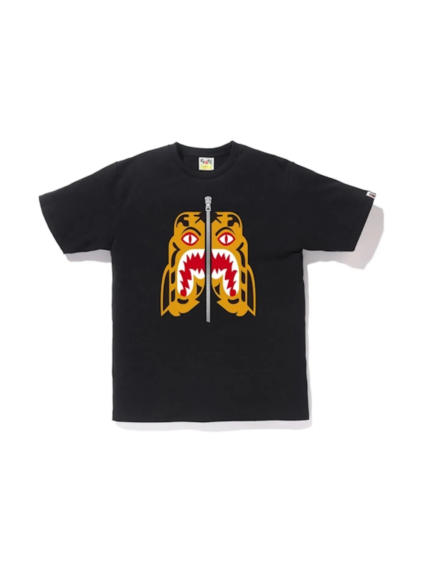 Мужская футболка с принтом Tiger Tee BAPE — изображение 1 из 2, черный