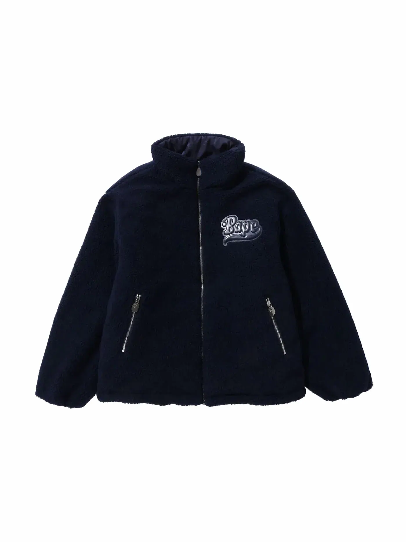Мужская куртка с камуфляжем двусторонняя BAPE — изображение 2 из 3, темно-синий