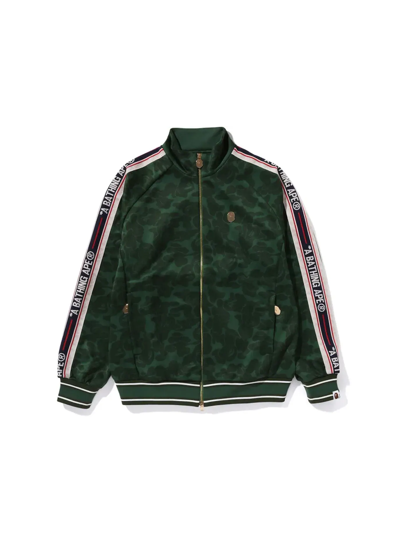 Мужская куртка с камуфляжным принтом BAPE — изображение 1 из 1, зеленый