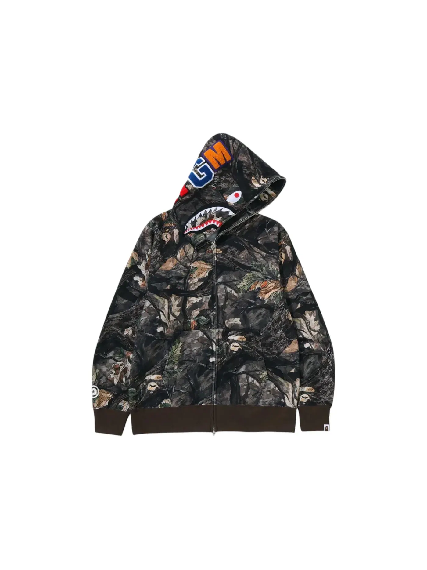 Мужская худи с камуфляжным принтом BAPE Hoodie — изображение 1 из 1, коричневый