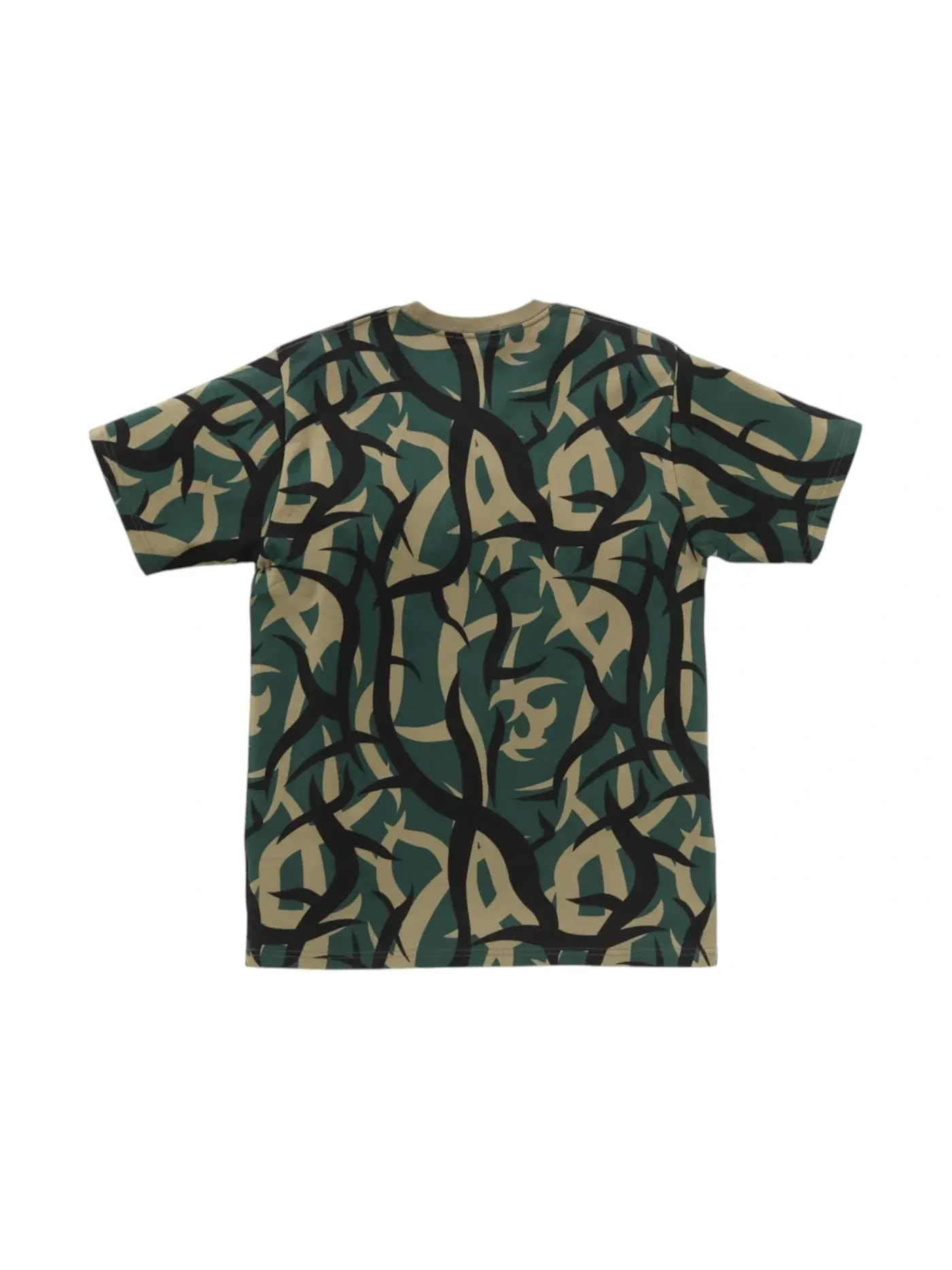 Мужская футболка с камуфляжным принтом BAPE Tee — изображение 2 из 2, зеленый