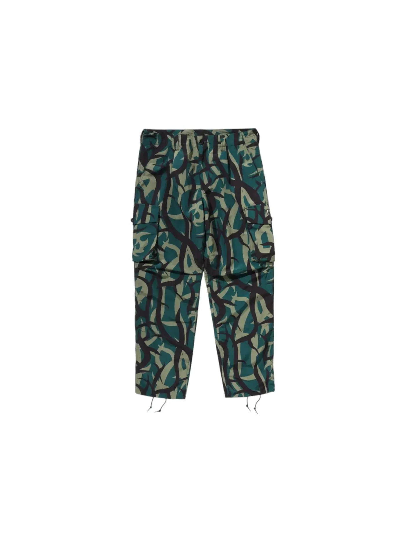 Мужские штаны с принтом BAPE Trial Camo Regular Fit 6 Pocket Pants BAPE — изображение 1 из 2, зеленый