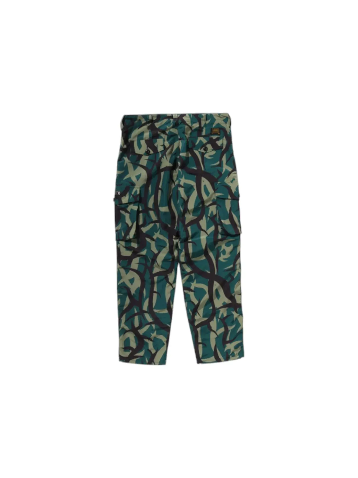 Мужские штаны с принтом BAPE Trial Camo Regular Fit 6 Pocket Pants BAPE — изображение 2 из 2, зеленый
