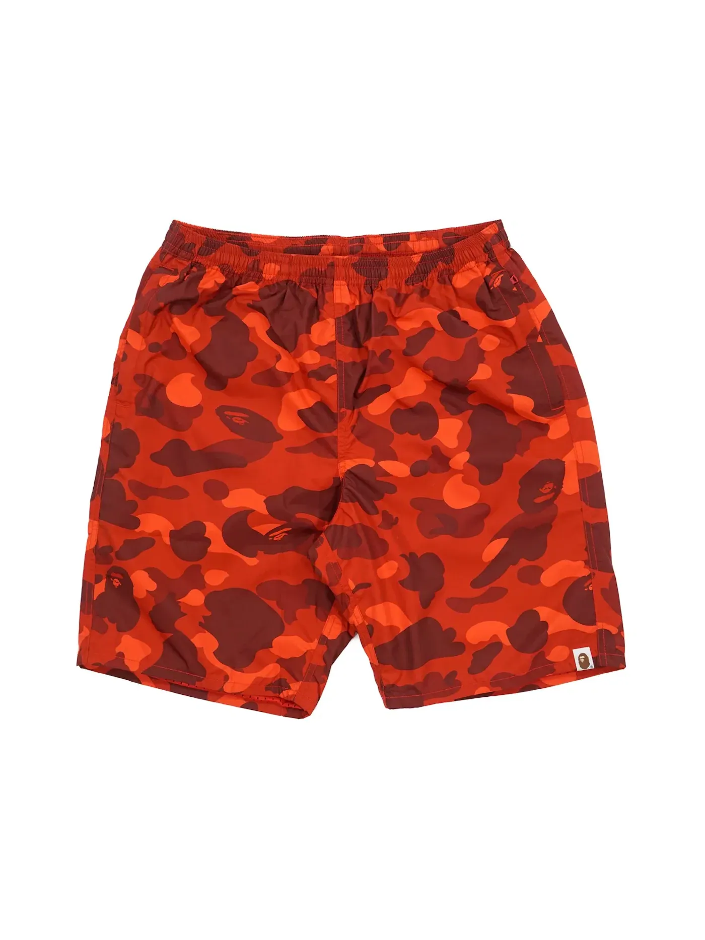 Мужские шорты с камуфляжным принтом BAPE — изображение 1 из 2, красный