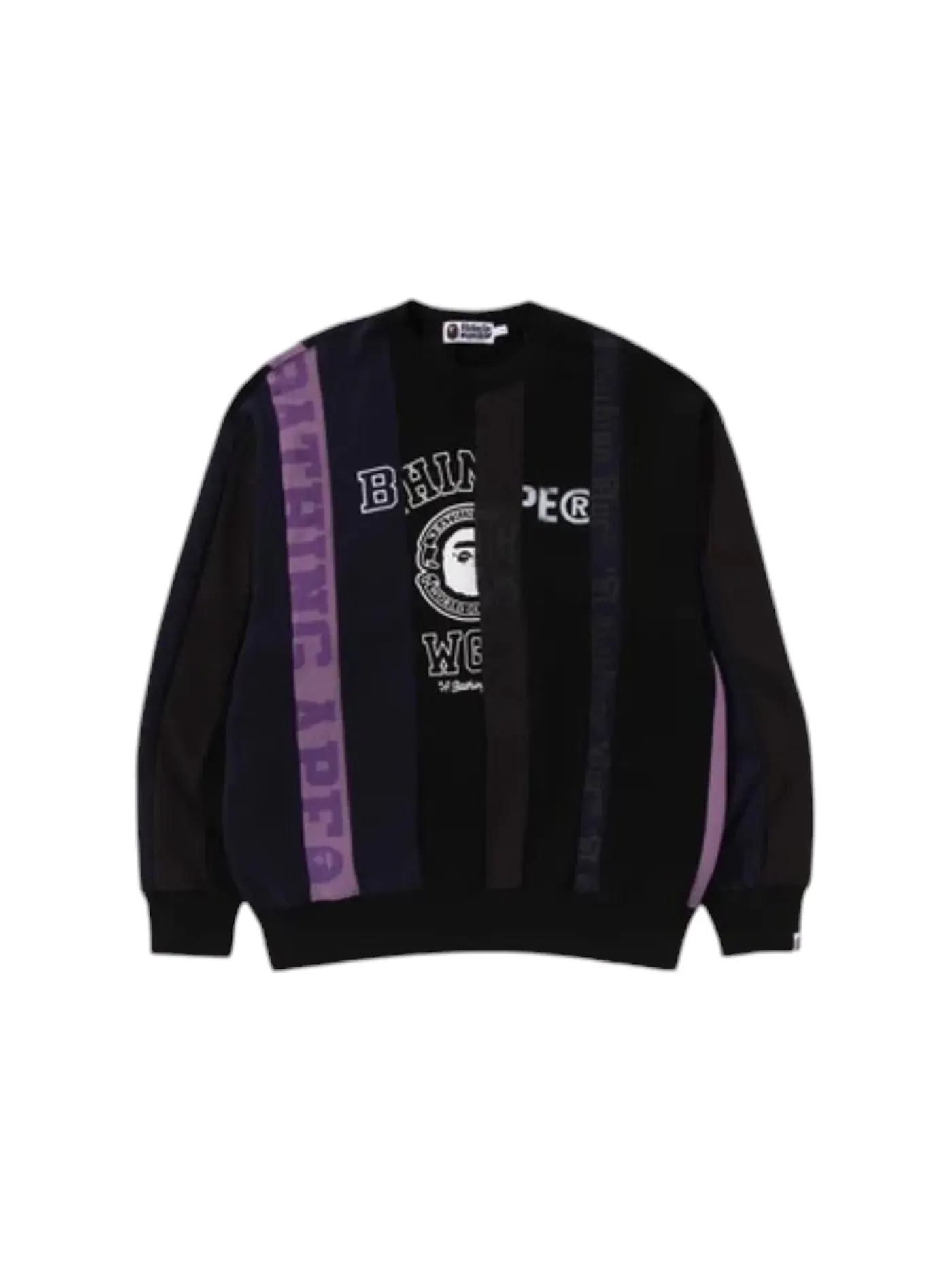 Мужской свитшот BAPE Crewneck — изображение 1 из 1, черный