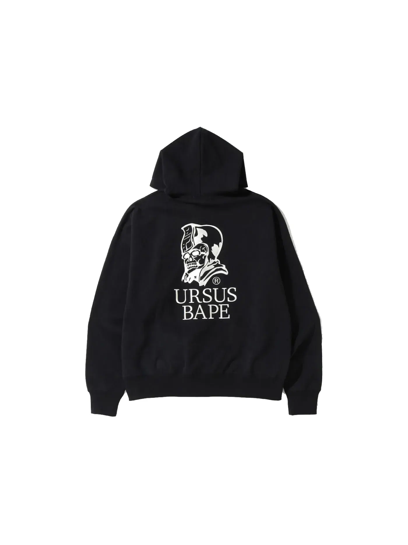 Мужская худи свободного кроя на молнии Ursus BAPE — изображение 1 из 2, черный