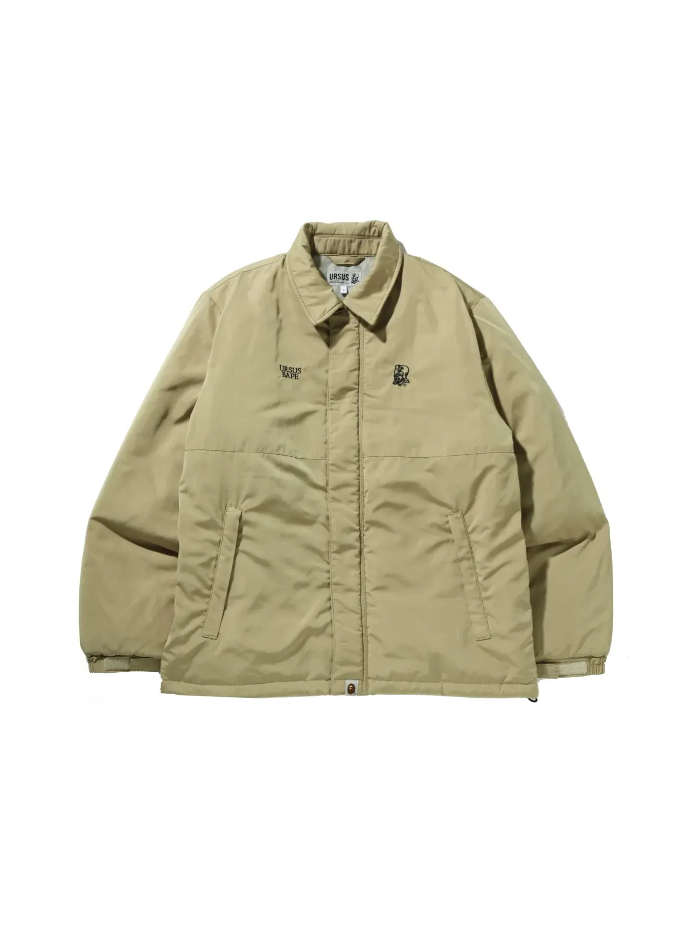 Мужская куртка-пуховик без рукавов Blouson BAPE — изображение 1 из 2, бежевый