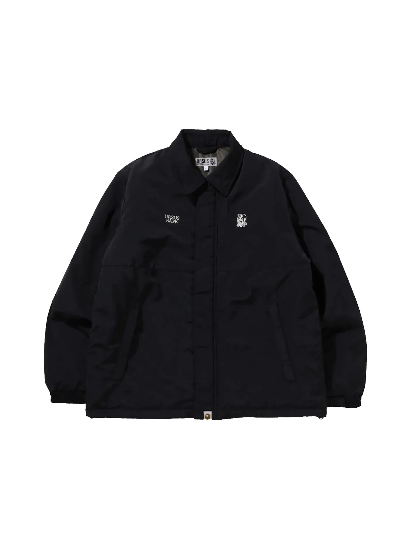 Мужская куртка-пуховик с принтом BAPE Ursus Puffer Blouson — изображение 1 из 2, черный