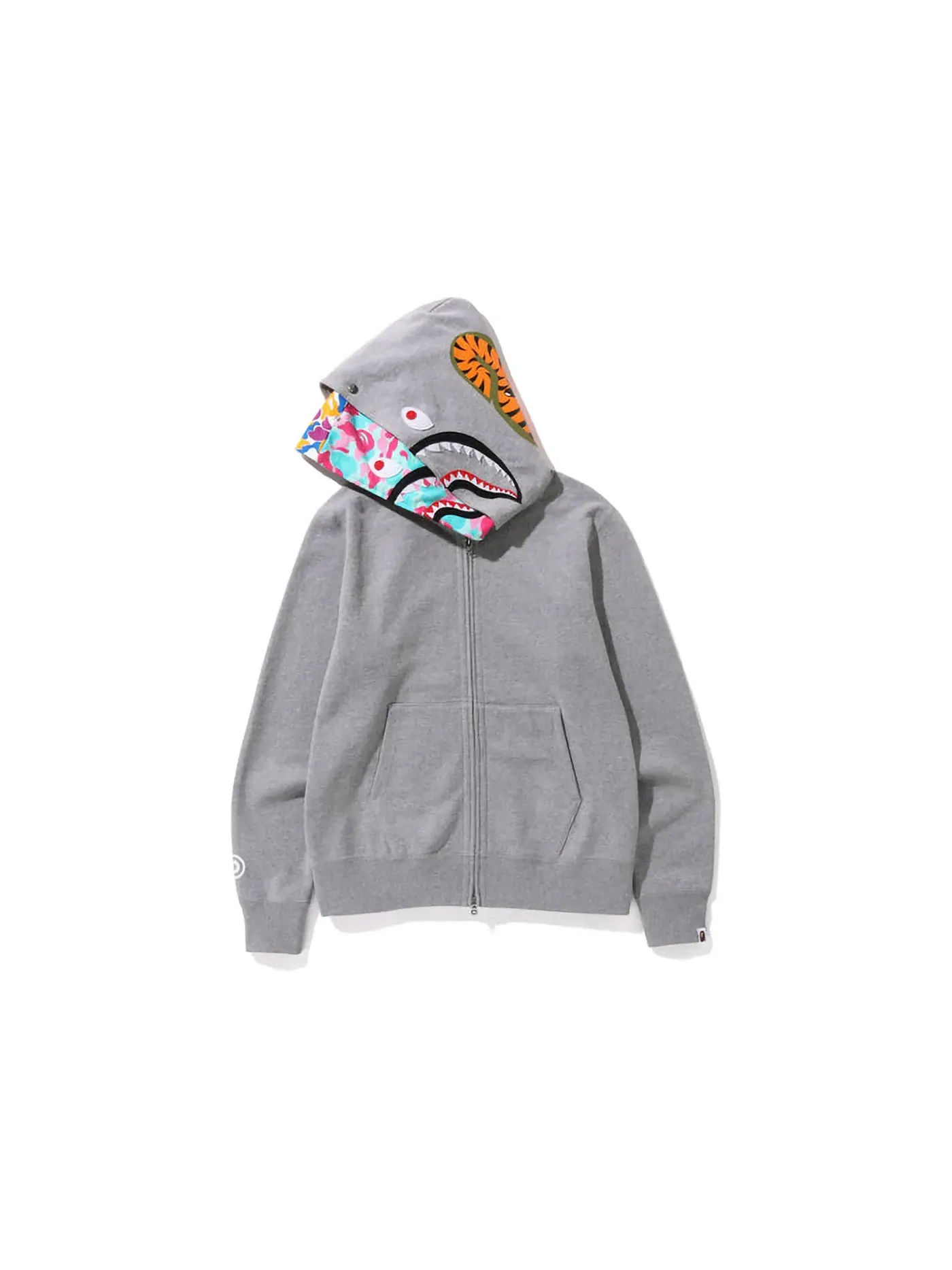 Мужская худи на молнии с принтом BAPE Limited Collection Grey — изображение 2 из 3