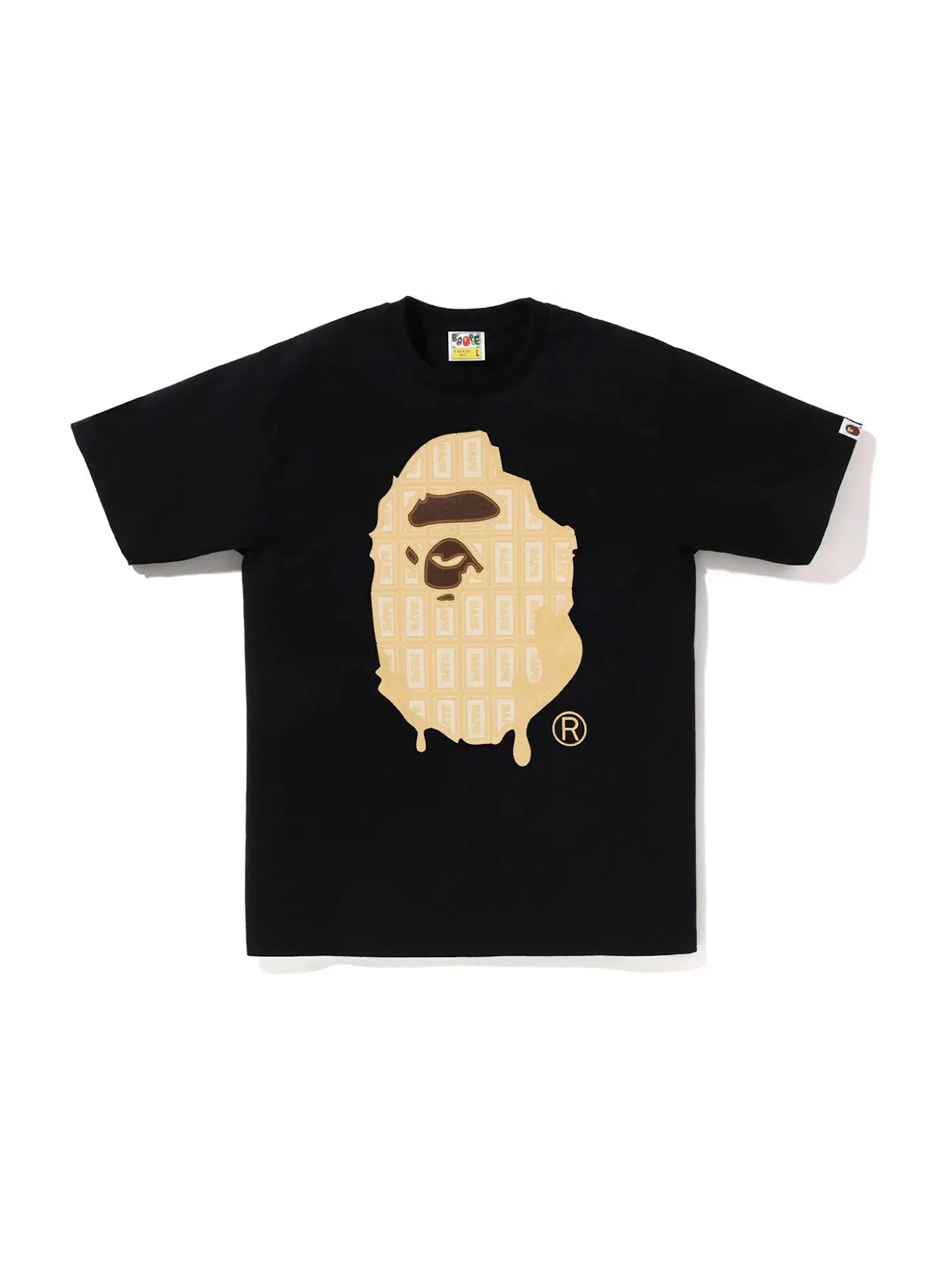 Мужская футболка с принтом Valentine Chocolate Ape Head Tee BAPE — изображение 1 из 2, черный
