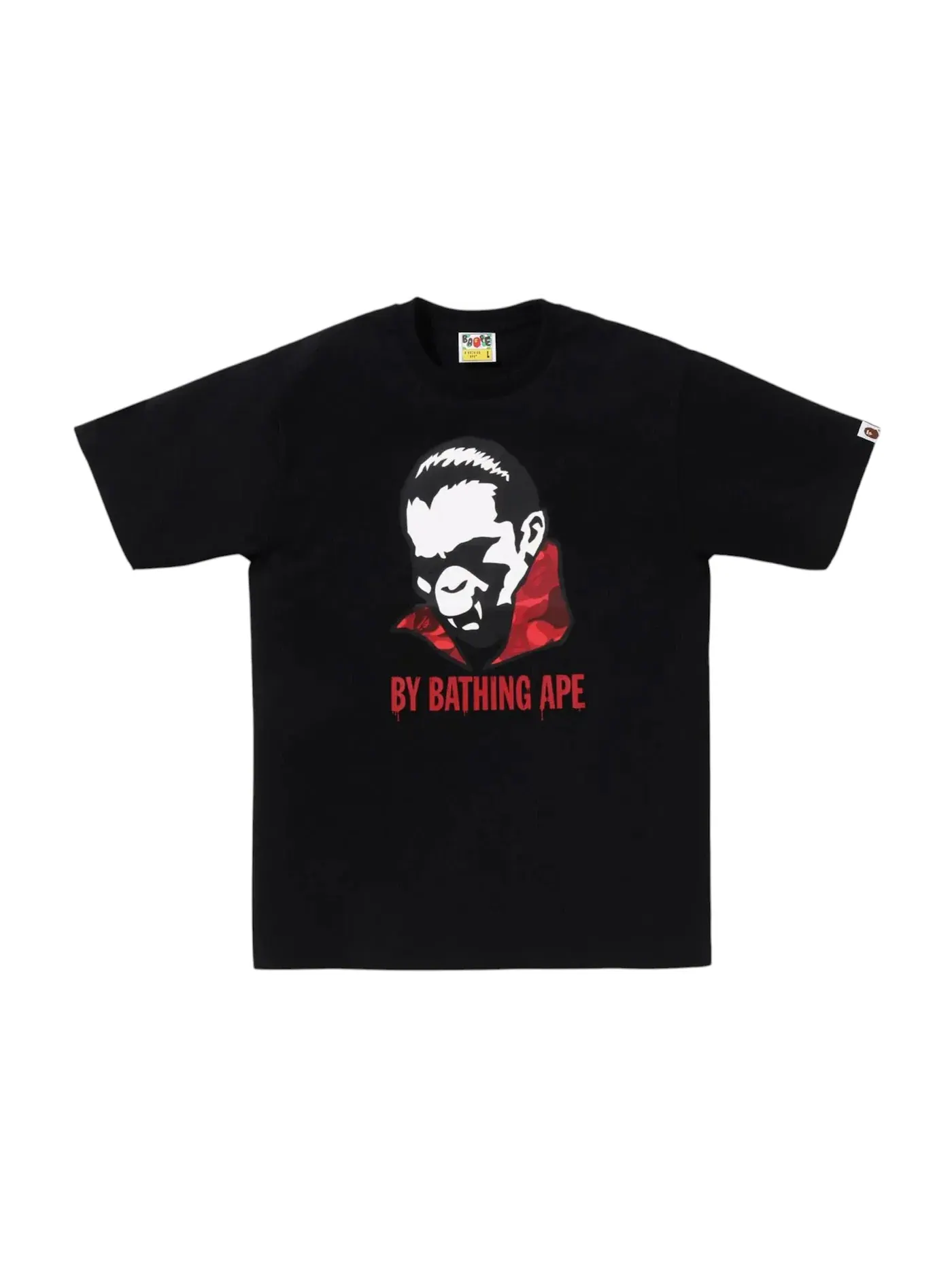 Мужская футболка с принтом BAPE Tee BAPE — изображение 1 из 1, черный
