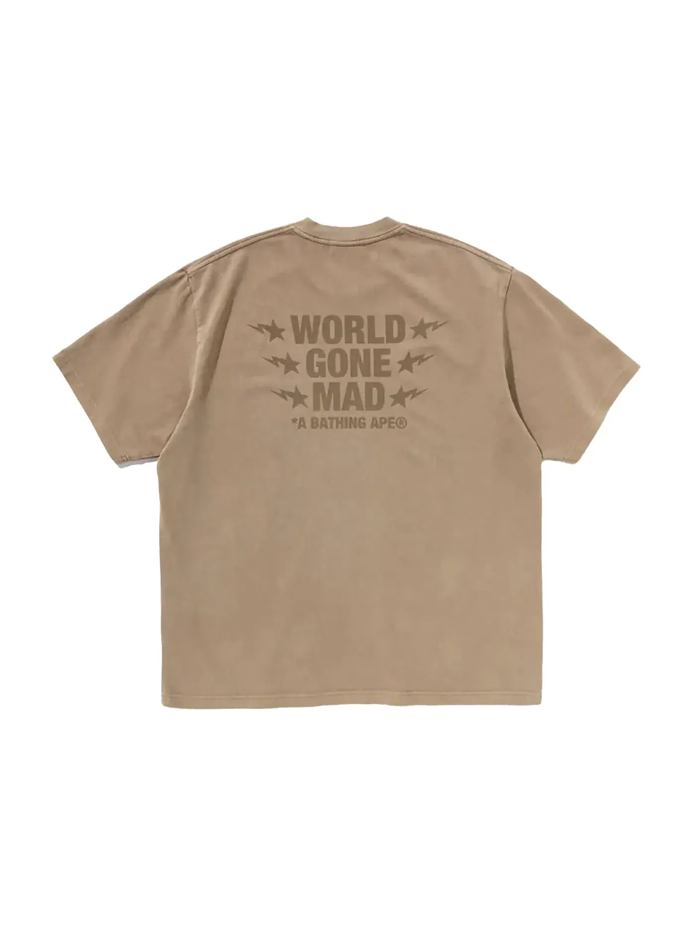 Мужская футболка с красителем BAPE Tee — изображение 2 из 2, коричневый