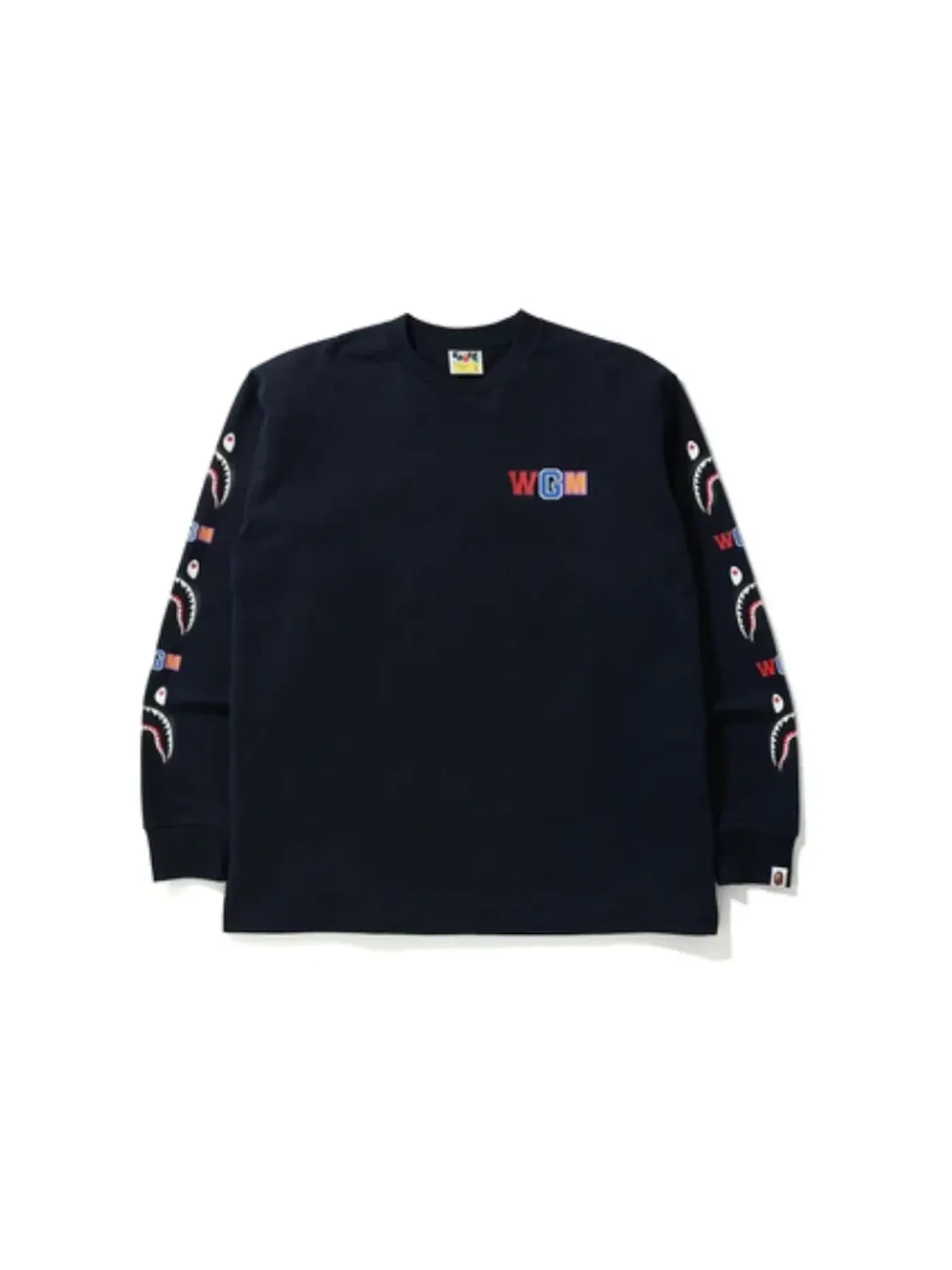 Мужская футболка с длинным рукавом BAPE — изображение 1 из 1, темно-синий