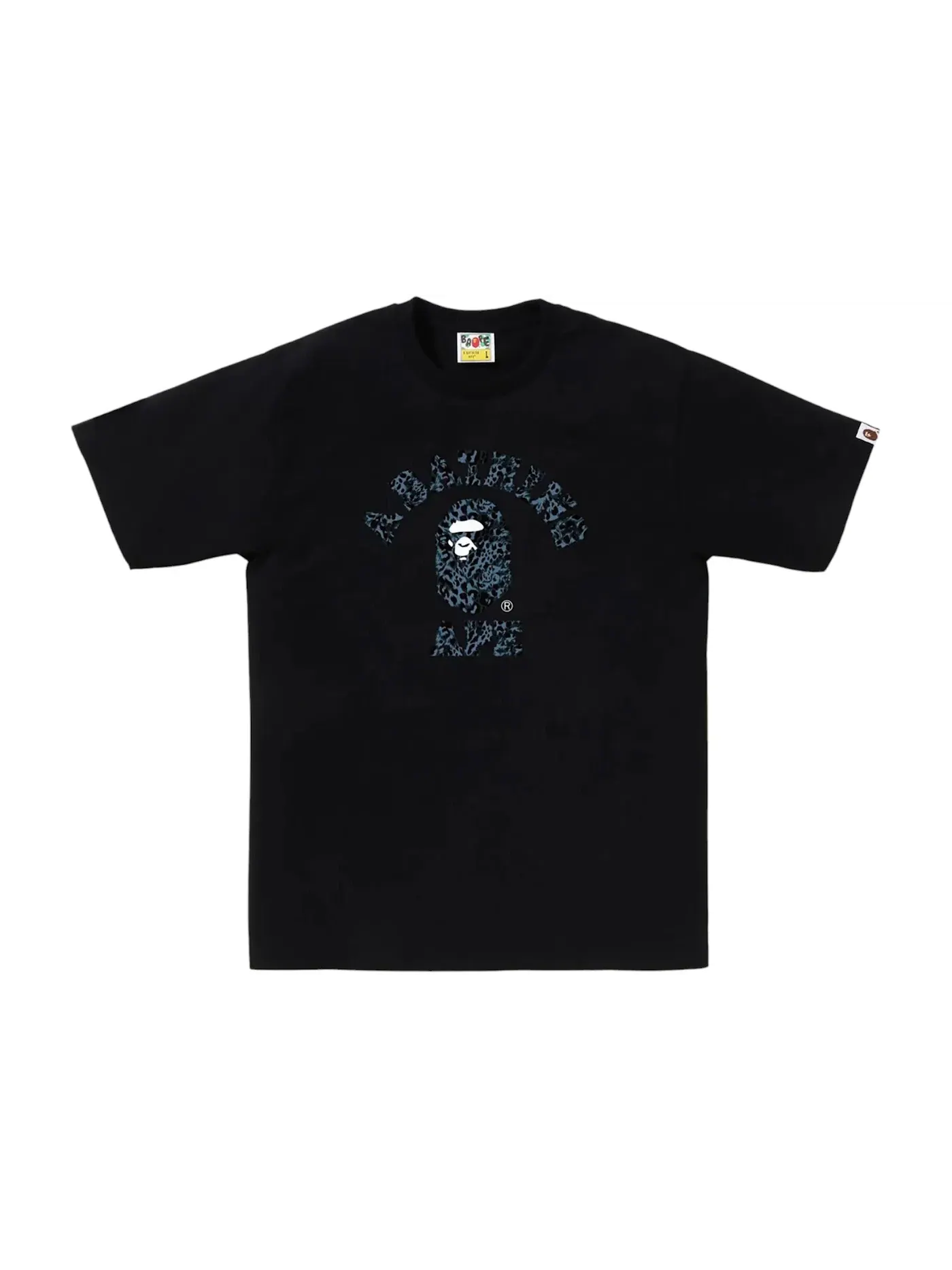 Мужская футболка с принтом BAPE Tee BAPE — изображение 2 из 2, черный/серый