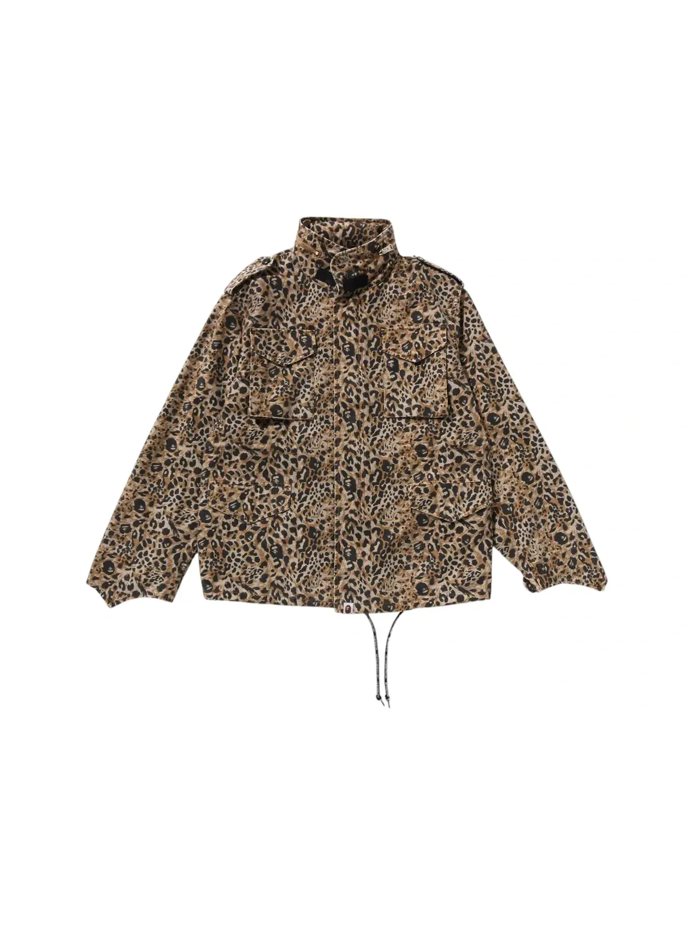 Мужская куртка M-65 с леопардовым принтом BAPE — изображение 1 из 1, бежевый