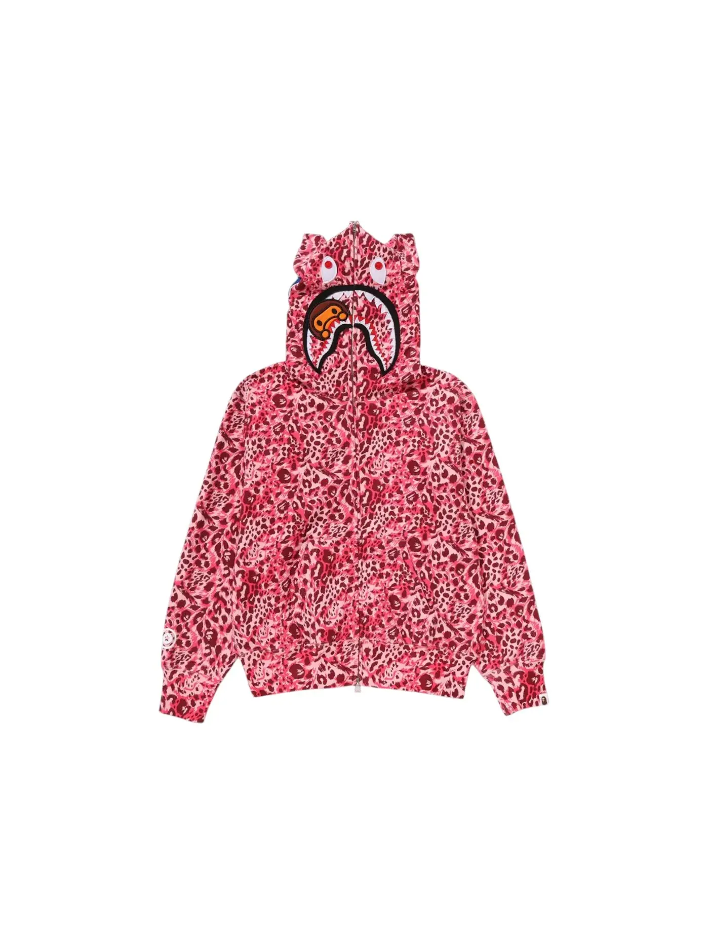 Мужская худи с принтом Milo Shark BAPE — изображение 1 из 1, розовый