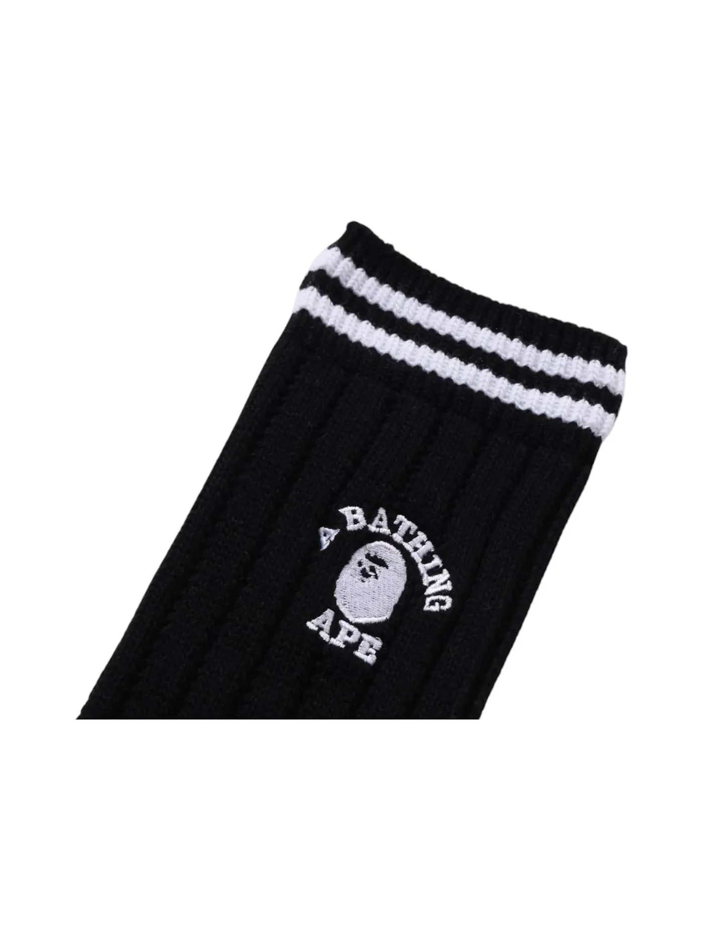 Женские носки свободного кроя College Loose Socks BAPE — изображение 2 из 2, черный