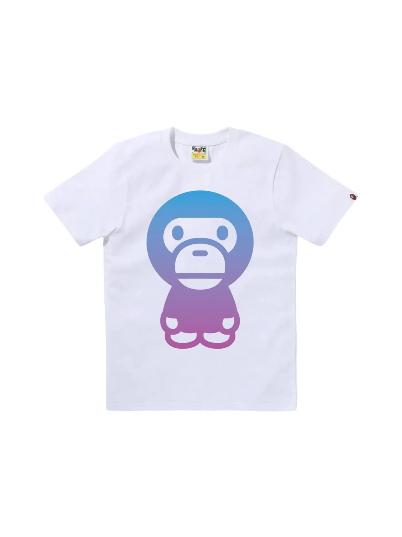 Женская футболка с градиентом Big Baby Milo BAPE — изображение 1 из 1, белый