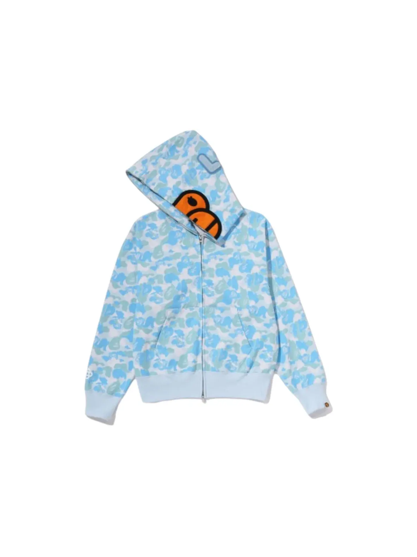 Женская худи на молнии BAPE Lisa Abc Camo — изображение 2 из 2, синий
