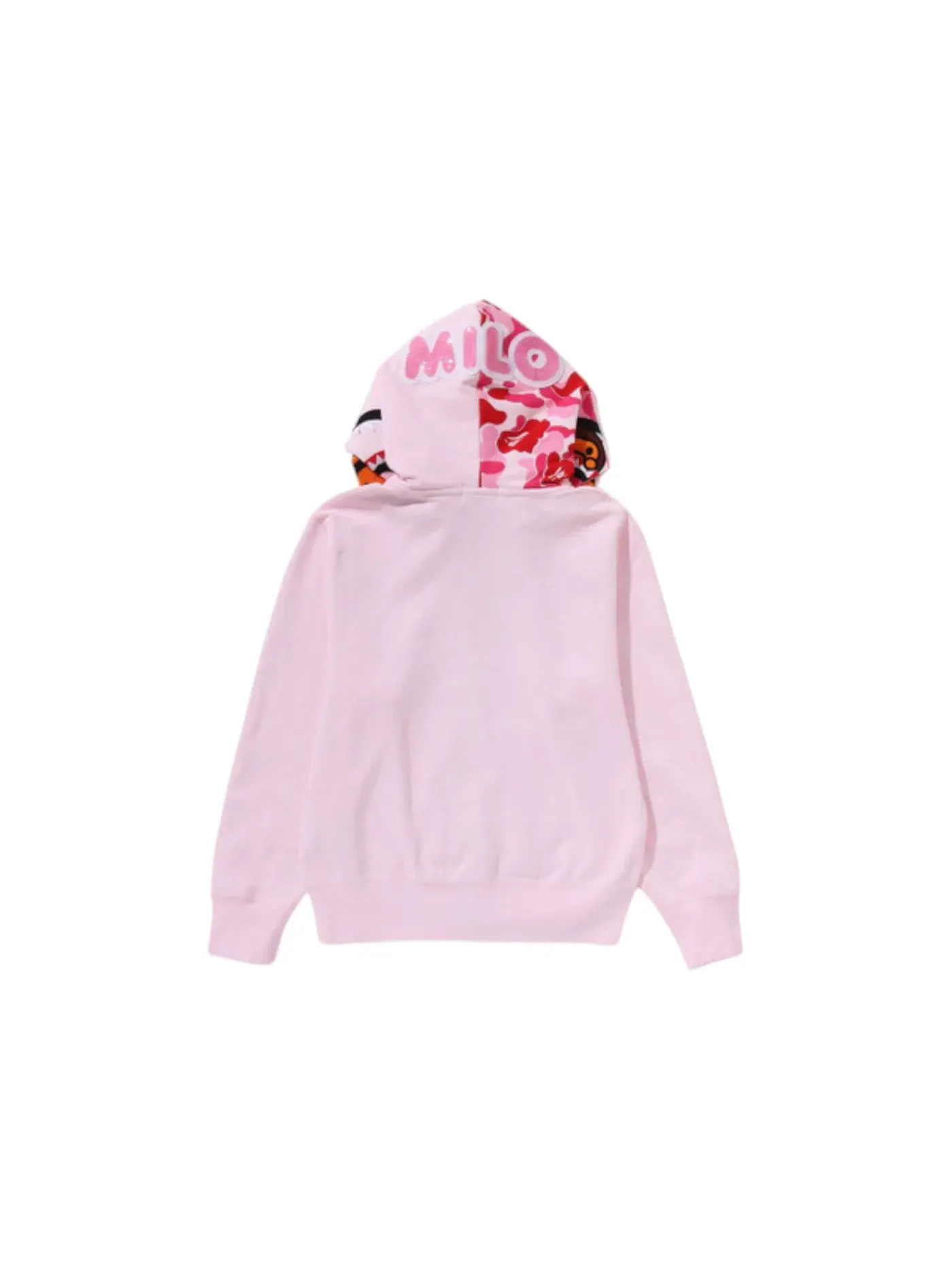 Женская худи с капюшоном Milo Shark с двойным капюшоном BAPE — изображение 2 из 3, розовый