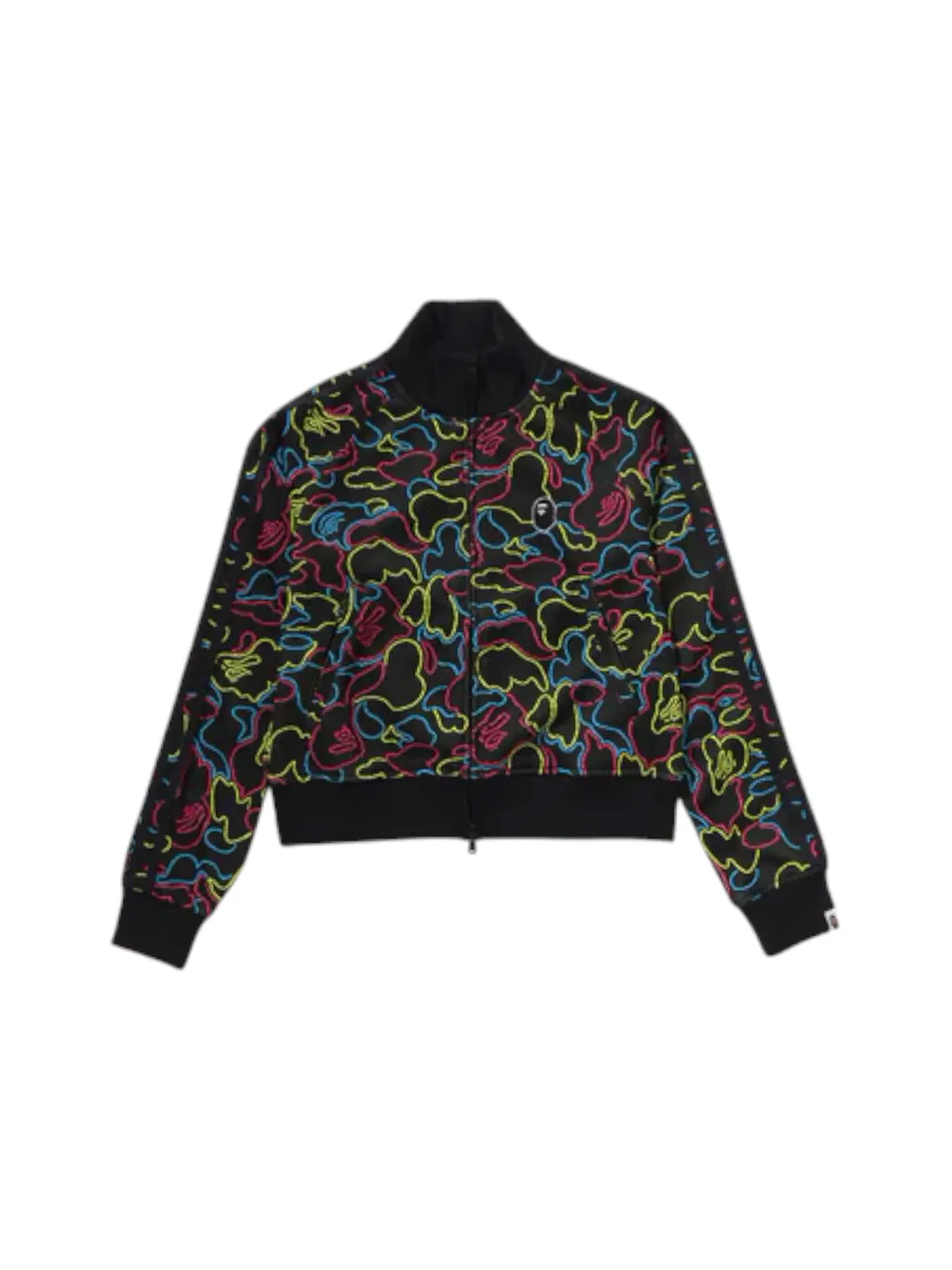 Женская куртка с принтом Neon Camo Jacquard BAPE — изображение 1 из 2, мульти