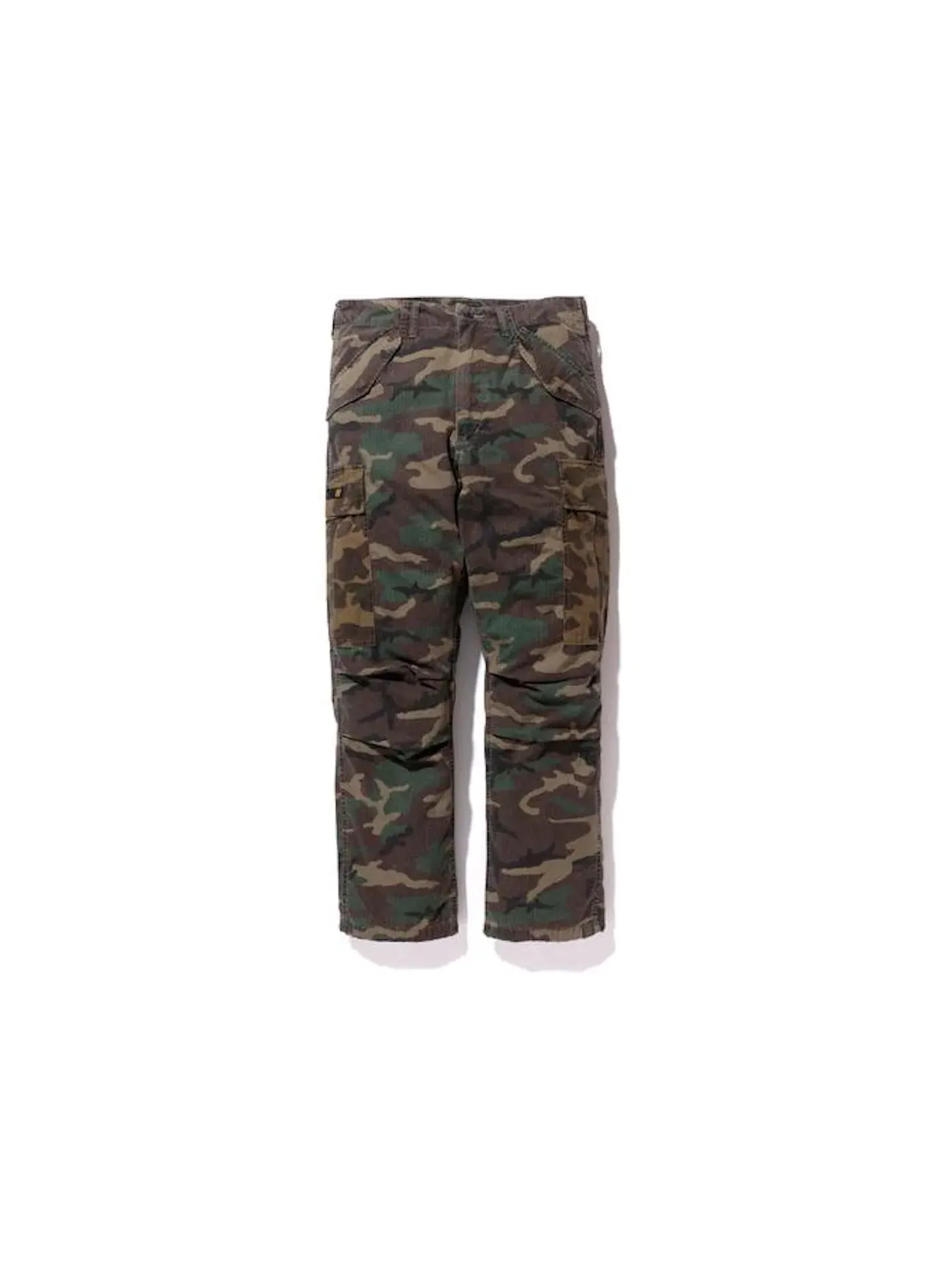 Мужские штаны-карго из хлопка BAPE Trousers — изображение 1 из 3, зеленый