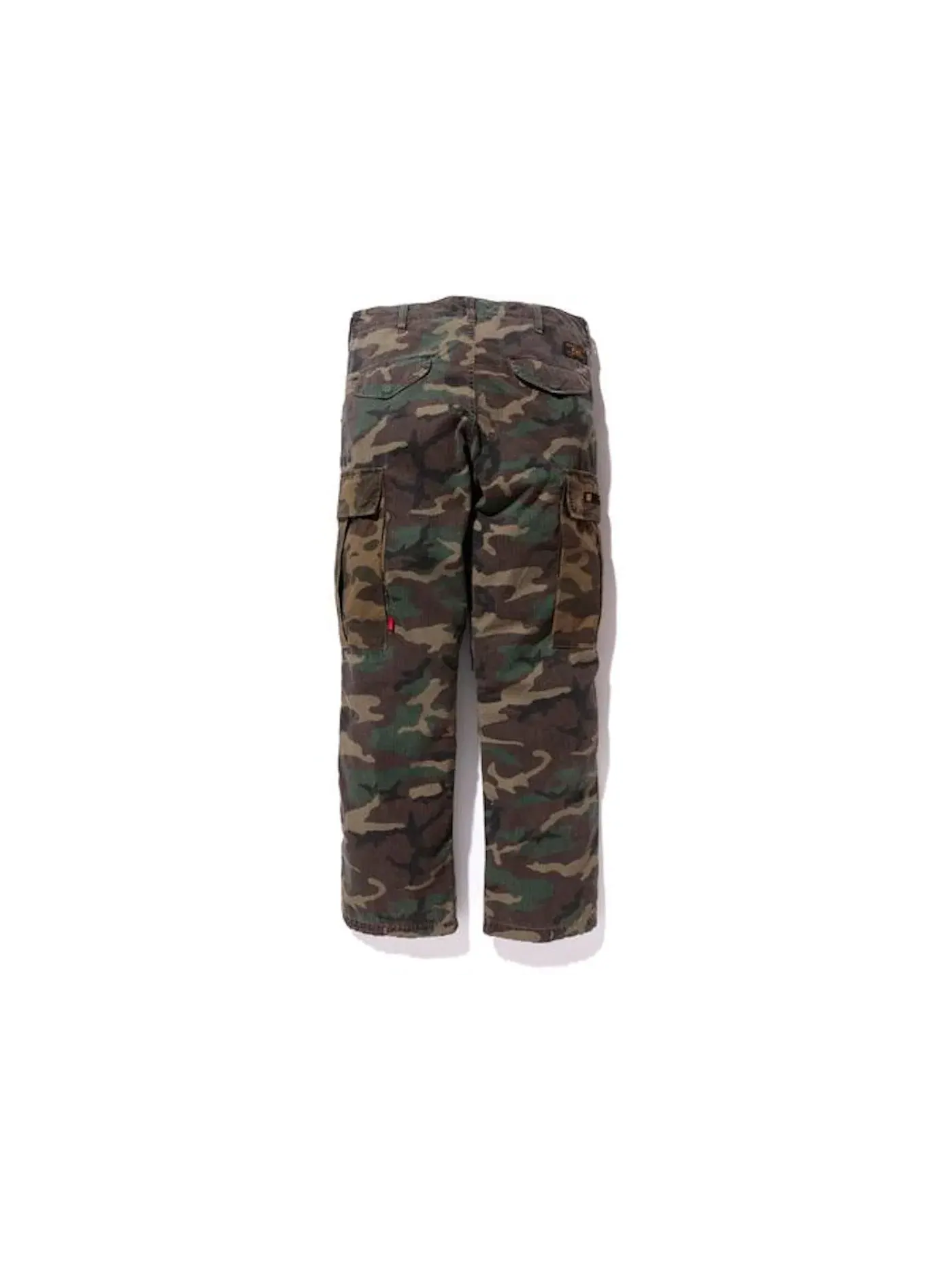 Мужские штаны-карго из хлопка BAPE Trousers — изображение 2 из 3, зеленый